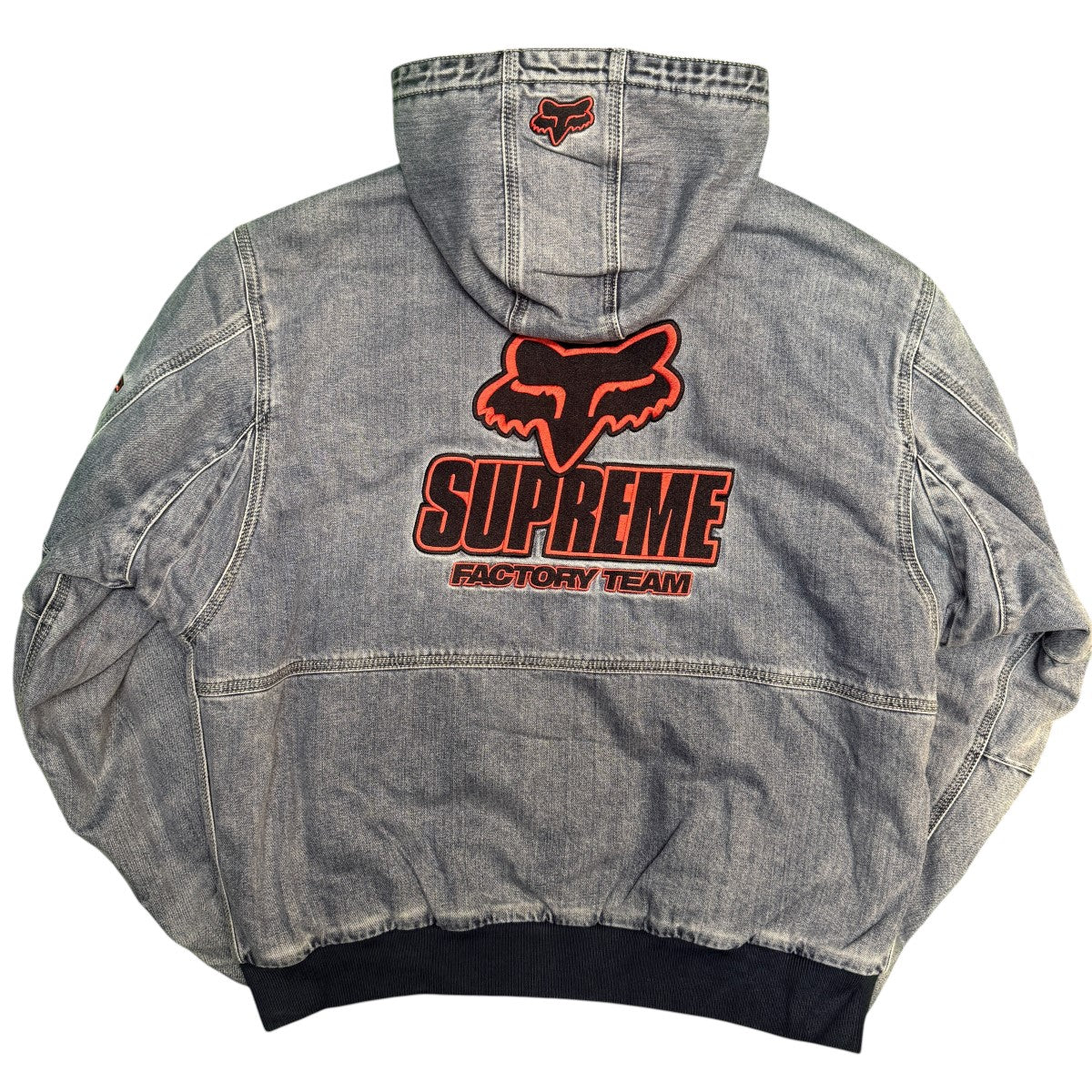 Supreme×FOX RACING 25AW/Hooded Work Jacket／Denim／フーデッド