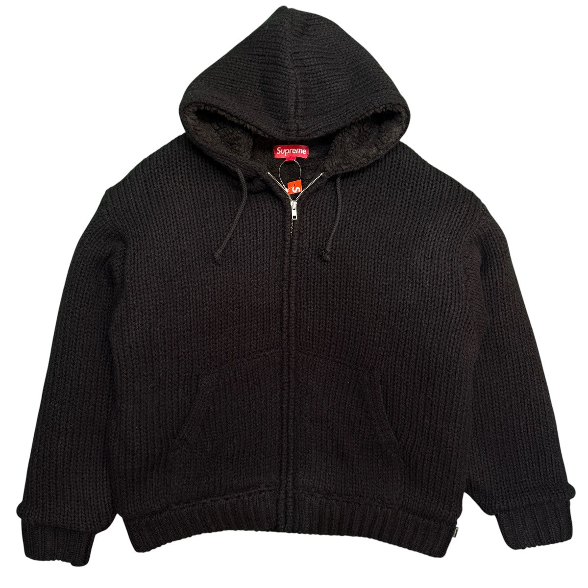 25AW/Faux Shearling Lined Zip Up Hooded Sweater／フォー・シャーリングラインドジップアップフーデッドセーター