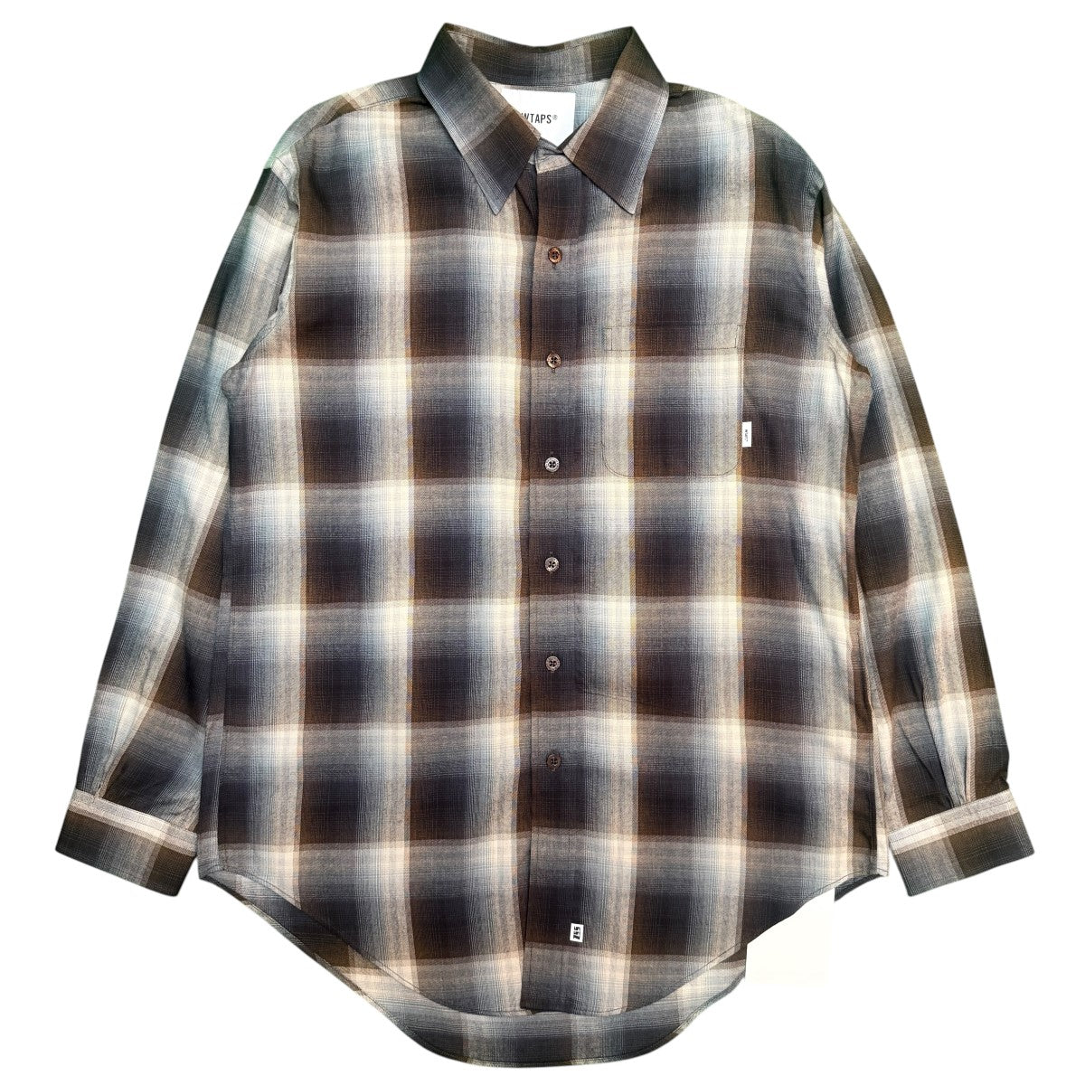 26AW/DWINDLE 02 ／ LS ／ RAYON．OMBR．TEXTILE．SSZ／レーヨンオンブレチェックシャツ/262TQSZD-SHM02S
