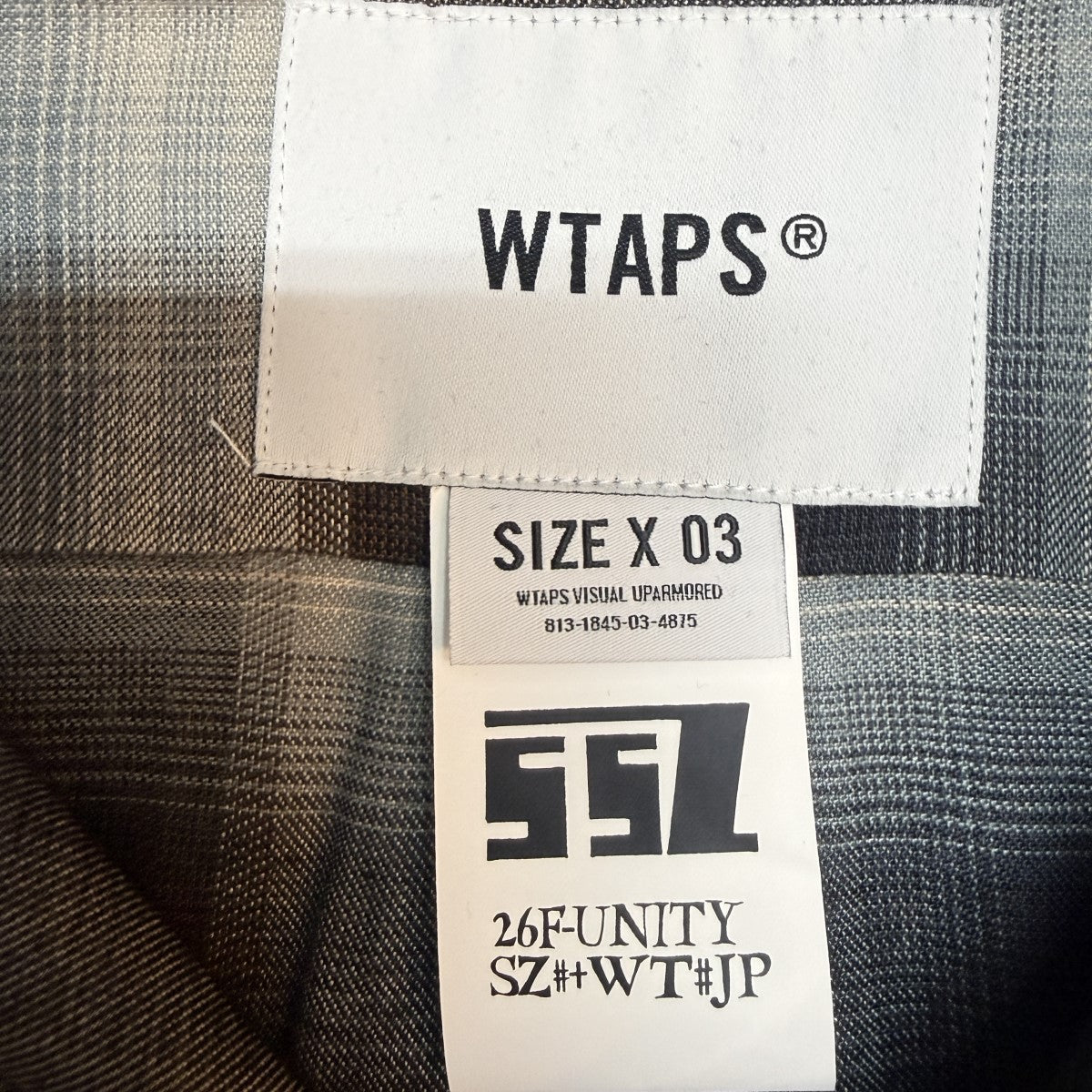 26AW/DWINDLE 02 ／ LS ／ RAYON．OMBR．TEXTILE．SSZ／レーヨンオンブレチェックシャツ/262TQSZD-SHM02S