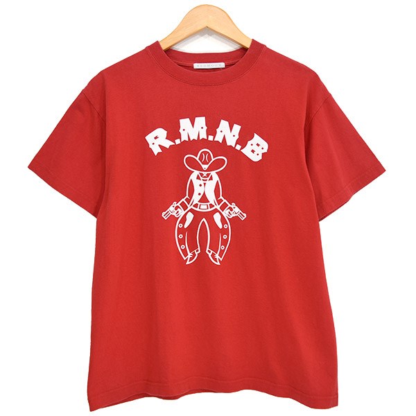 【中古】RED MOON | レッドムーン 長袖シャツ レッド【加古川店】 RED MOON(レッドムーン) プリントTシャツ 中古 レッド サイズ 38