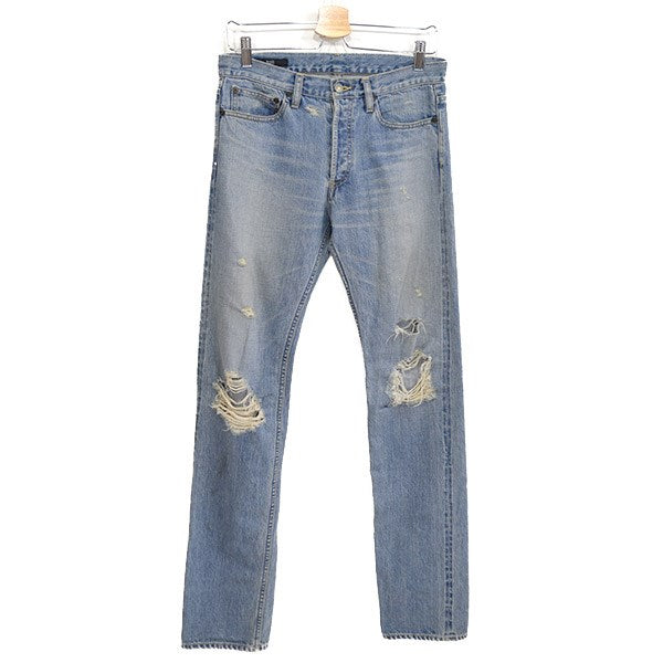 NEW SLIM ５P DENIM ニュースリム5ポケットデニム クラッシュ加工 2017SS 中古