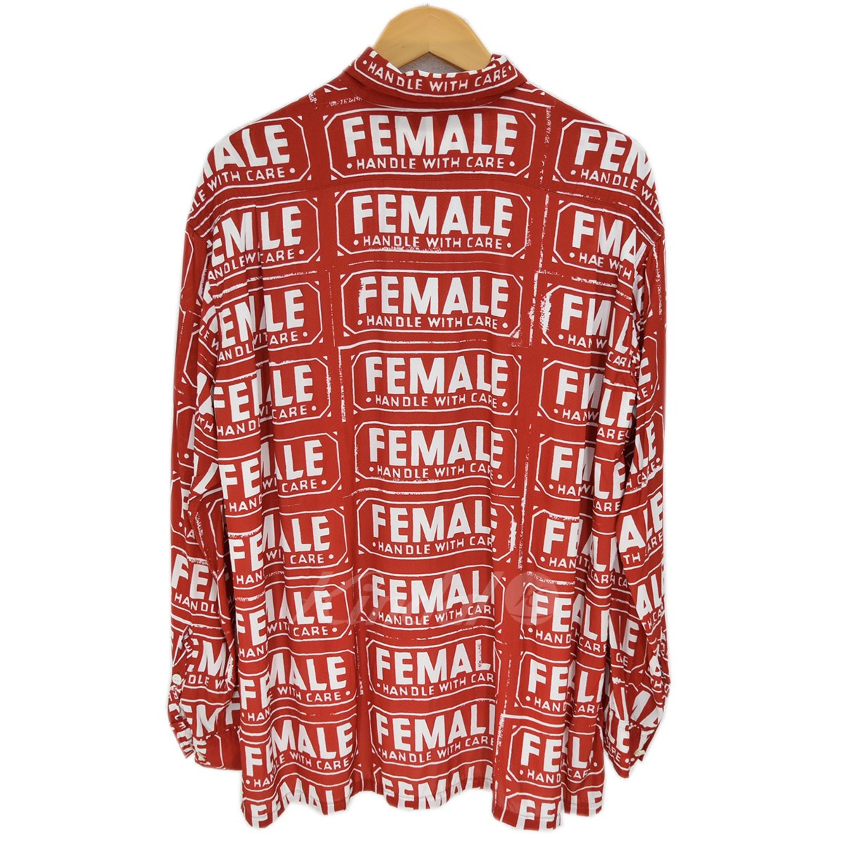 Female Mixed Shirts レタープリント ビッグシルエットシャツ 19AW サンプル品