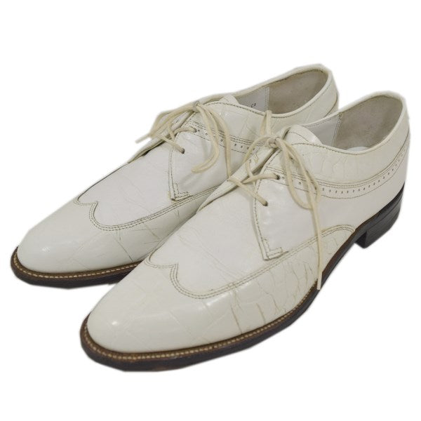 stacyadams(ステイシーアダムス) クロコ型押しコンビレザー ウィング