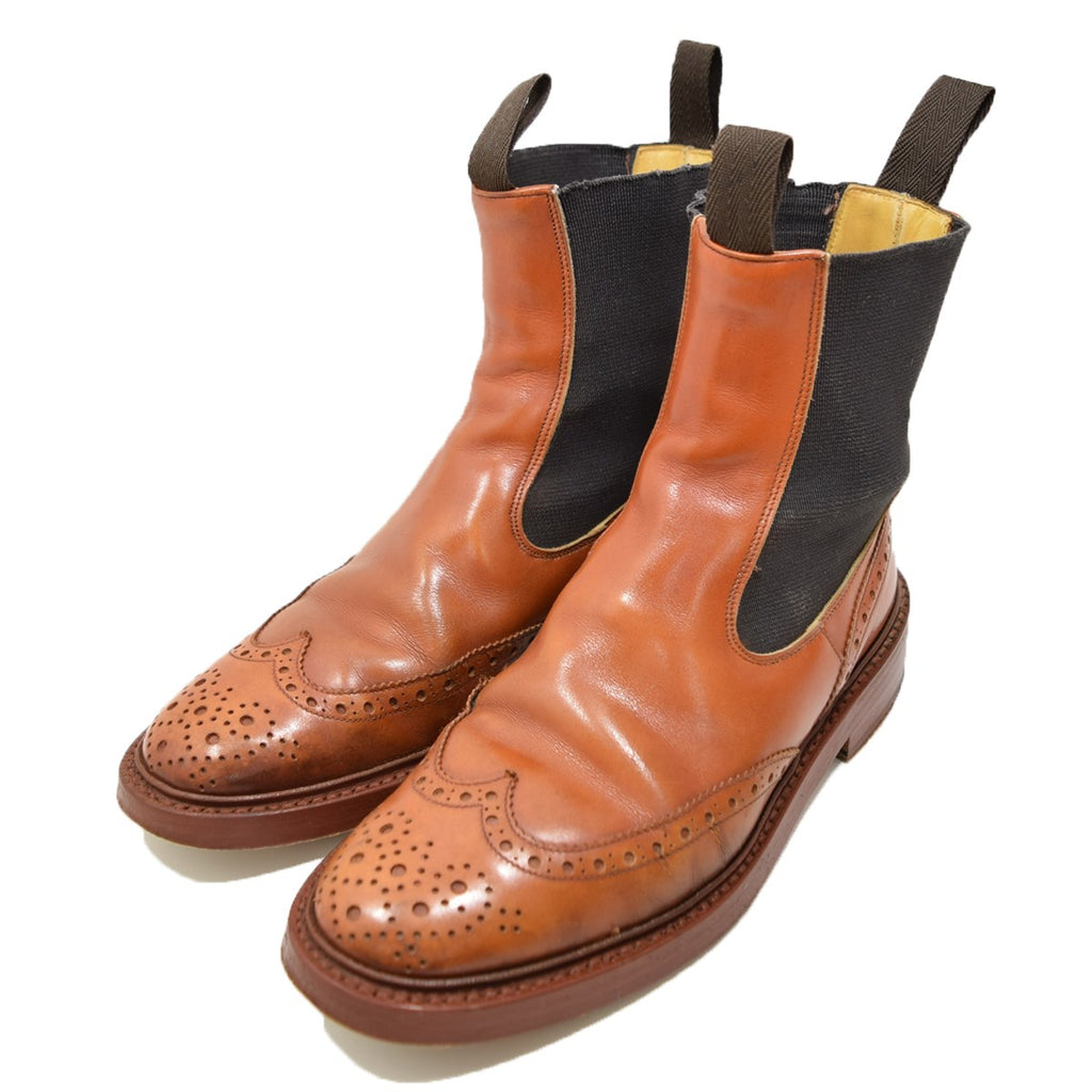 トリッカーズ ブラウン サイドゴアブーツ レザー（トリッカーズ  