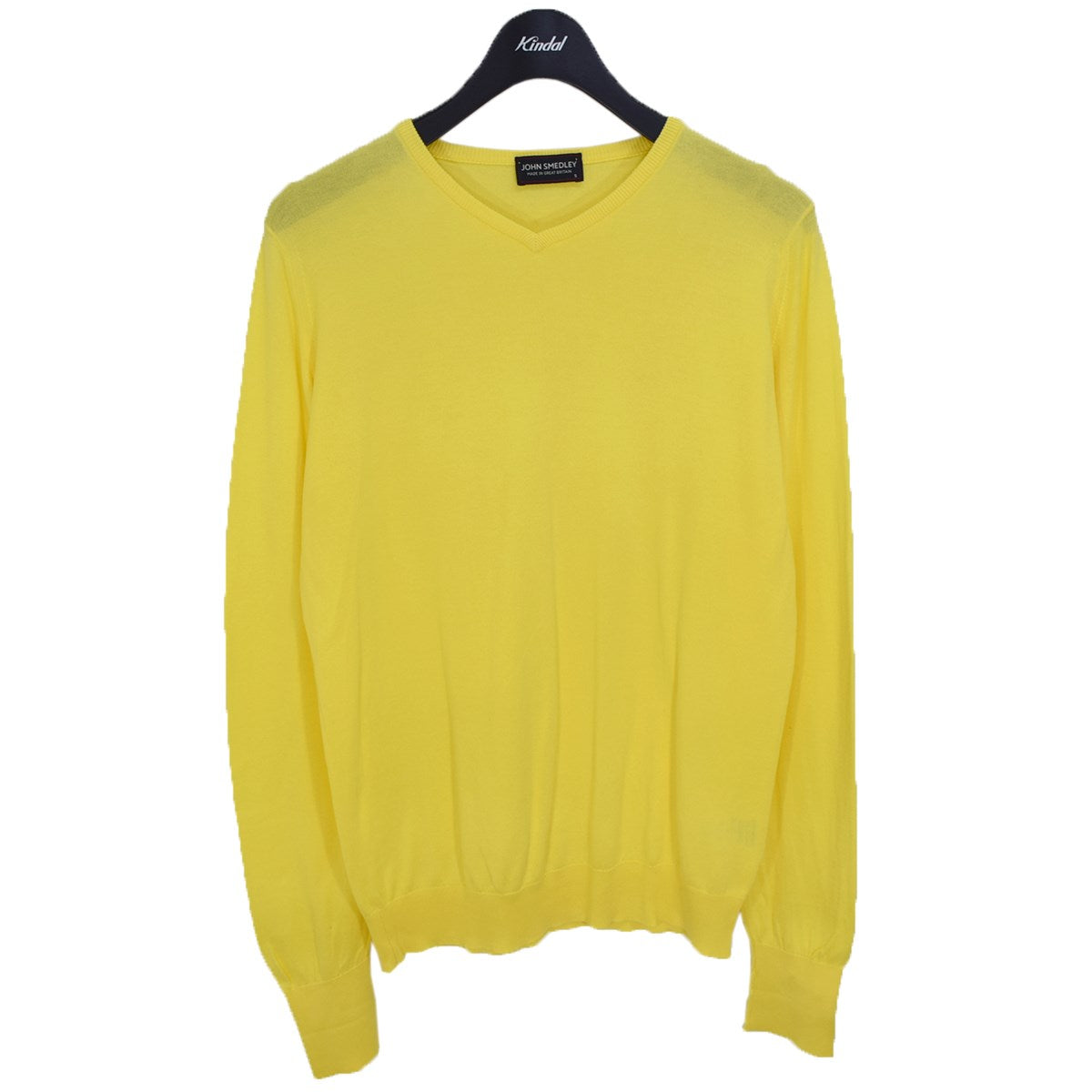 JOHN SMEDLEY - 【新品未使用】ジョンスメドレー シーアイランドコットンニット Vネック 黄色 JOHN SMEDLEY(ジョンスメドレー) シーアイランドコットン V