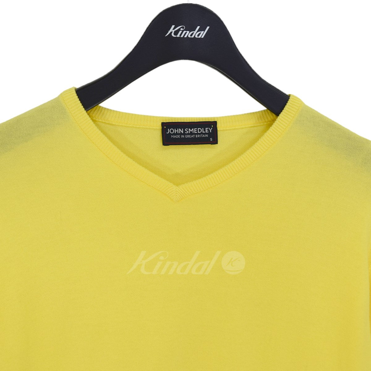 JOHN SMEDLEY - 【新品未使用】ジョンスメドレー シーアイランドコットンニット Vネック 黄色 JOHN SMEDLEY(ジョンスメドレー) シーアイランドコットン V