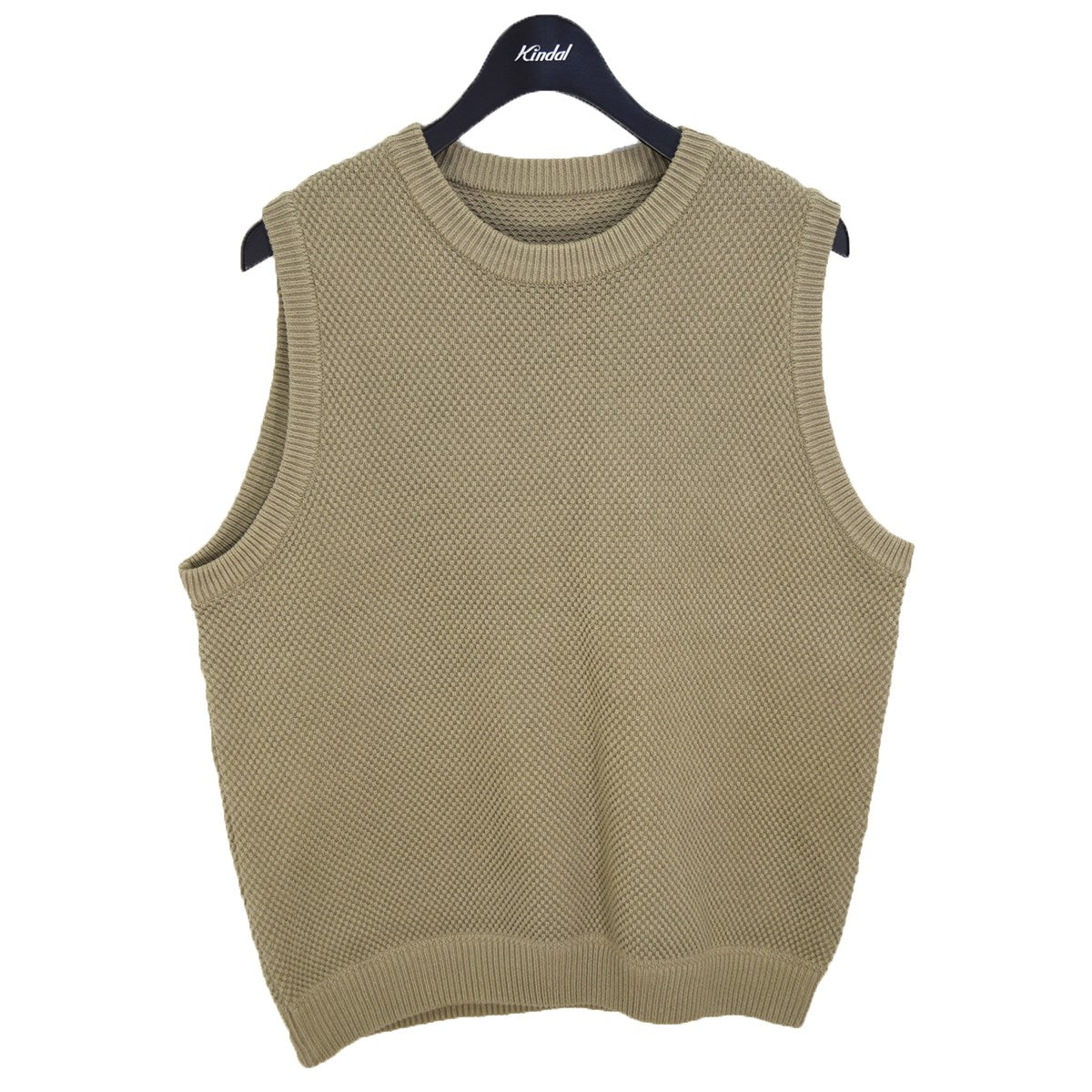 Lowgage Moss Stitch Vest コットンニットベスト