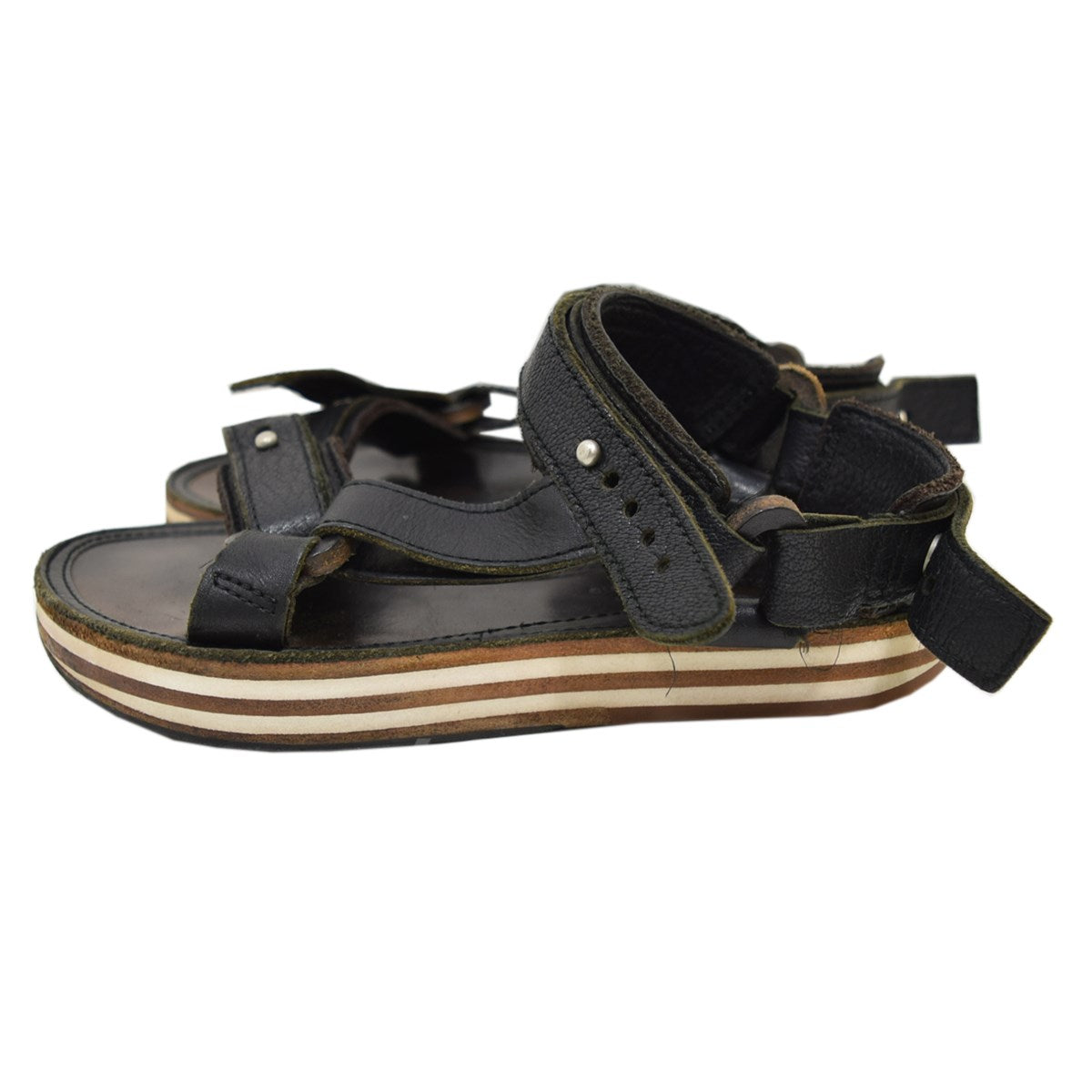 サカイ × エンダースキーマのレザー ストラップ サンダル 16-02513です。 sacai × Hender Scheme シューズ 古着・中古アイテム