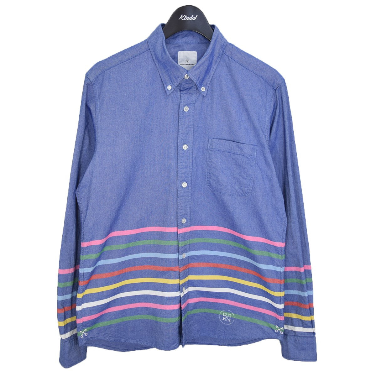 COLOR CHART BORDER B．D SHIRT ボタンダウンシャツ UE-140082