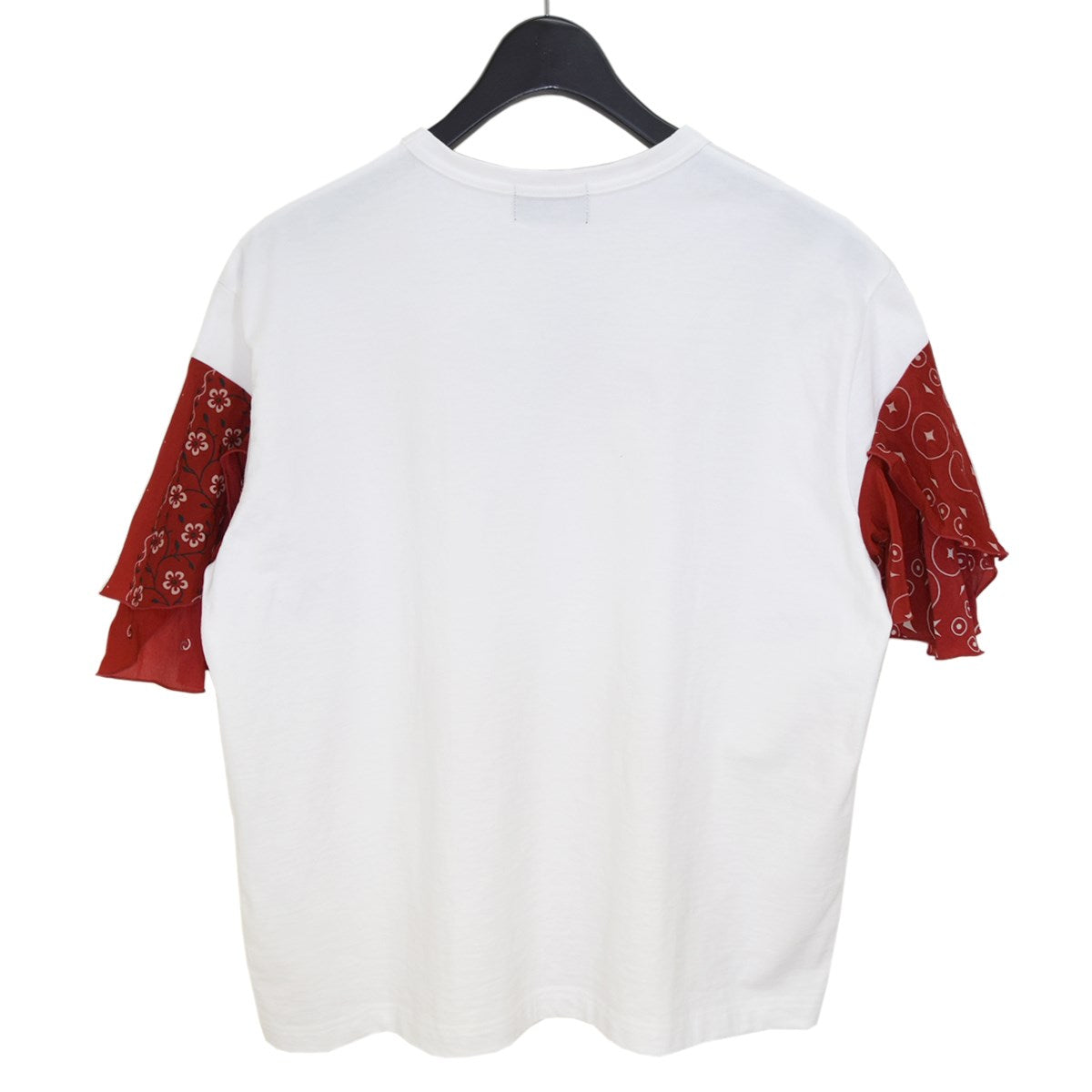 kolor 25ss スカーフTEE KOLOR(カラー) Bandana Sleeve Teeバンダナスリーブ プリントT