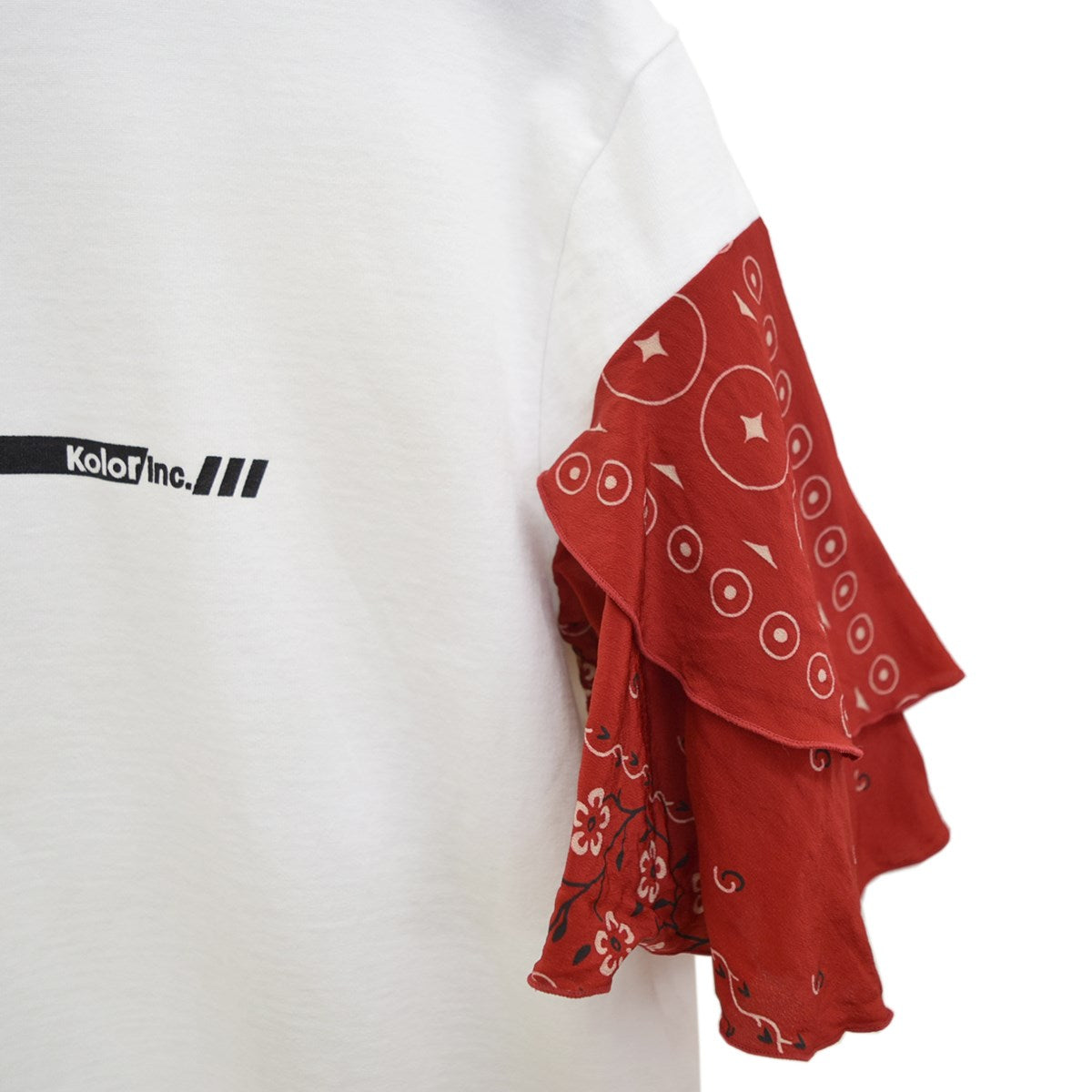 KOLOR(カラー) Bandana Sleeve Teeバンダナスリーブ プリントT