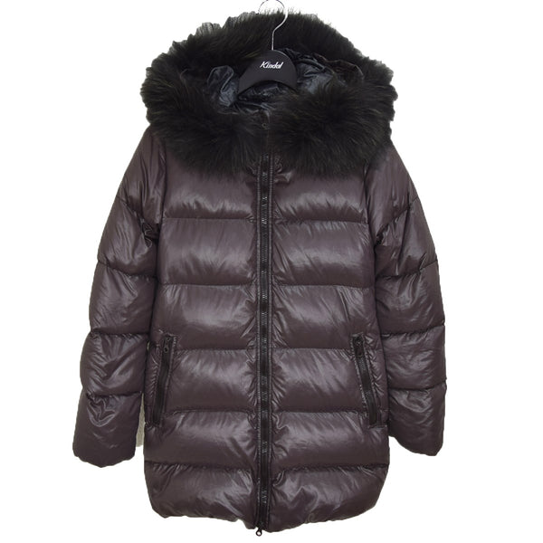 DUVETICA(デュベティカ) ファー着脱 ダウンコート ブラウン サイズ 38