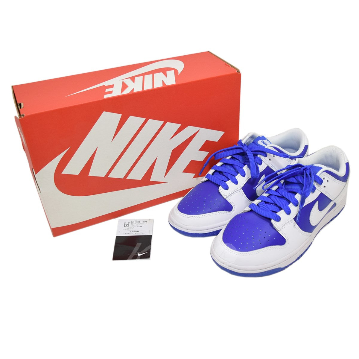 NIKE(ナイキ) Dunk Low Racer Blue and White ダンクロー DD1391 401 ブルー×ホワイト サイズ US9(27．0cm)｜【公式】カインドオルオンライン  ブランド古着・中古通販【kindal】