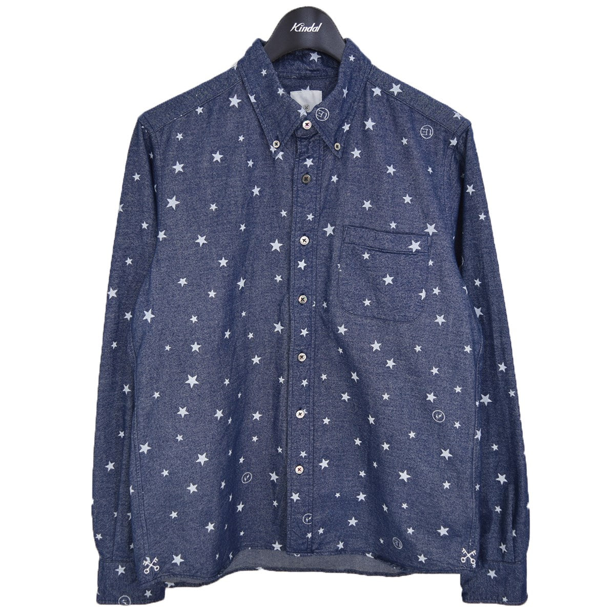 STAR PRINT FLANNEL B．D SHIRT スタープリント シャツ UE-145028