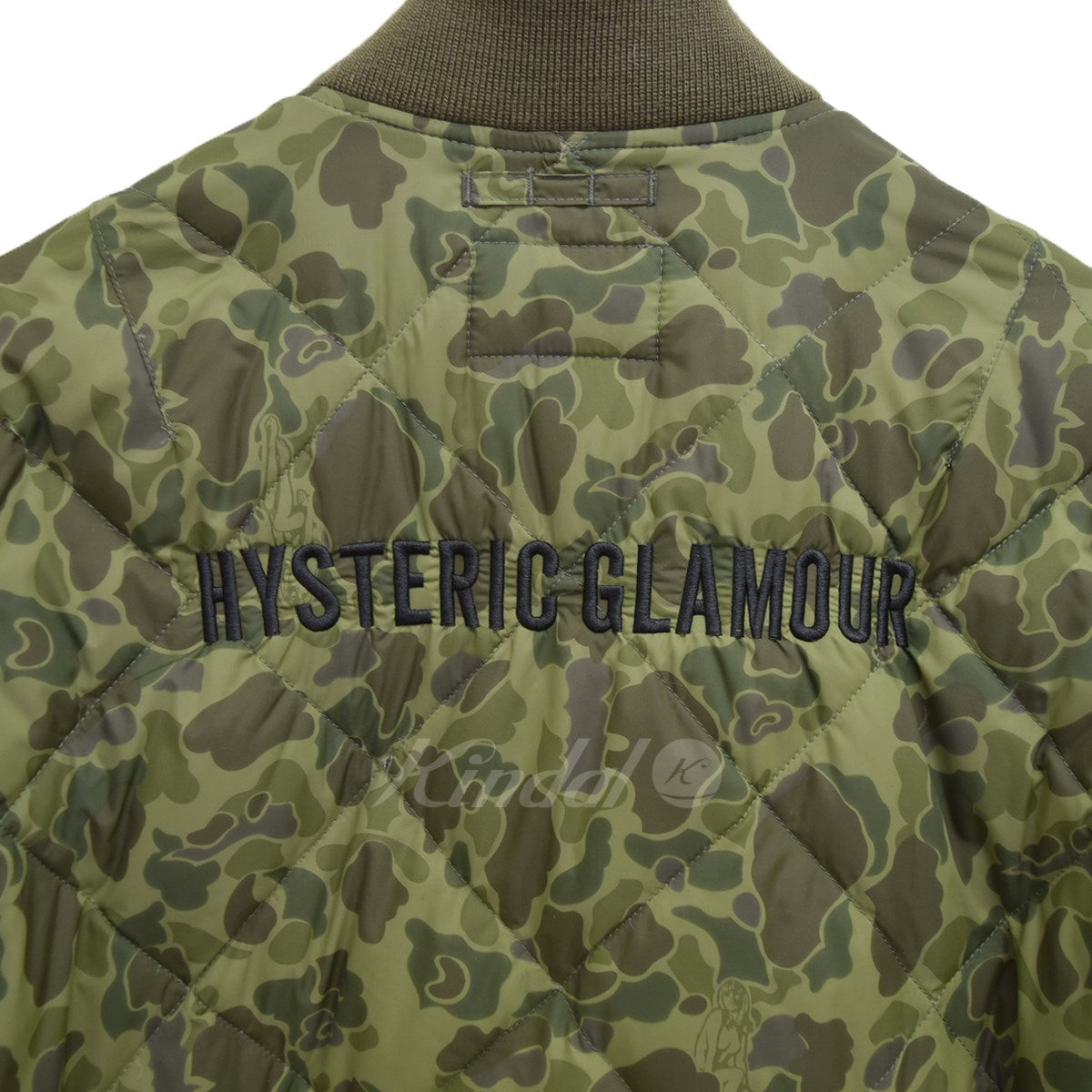 HYSTERIC GLAMOUR(ヒステリックグラマー) プリマロフトナイロンキルトMA-1ジャケット ハンターカモ 0253AB10