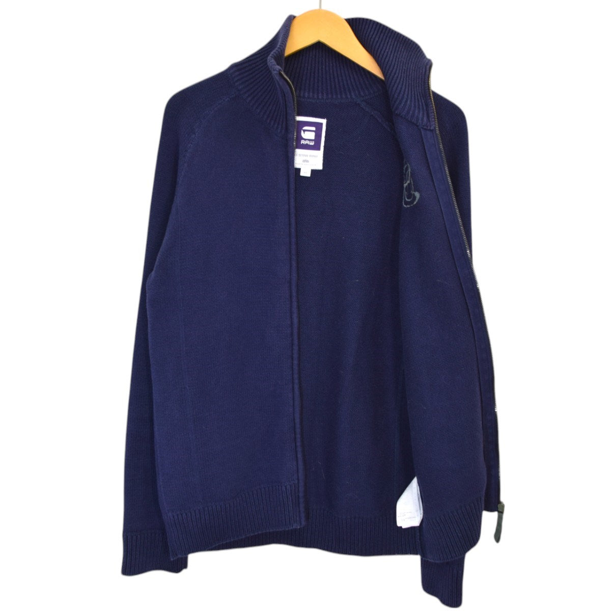 ジースター・ロウのCO ZEE VEST KNIT L／S コットンドライバーズニット 86550 2341 3038です。 G-STAR RAW 古着・中古 アウター アイテム