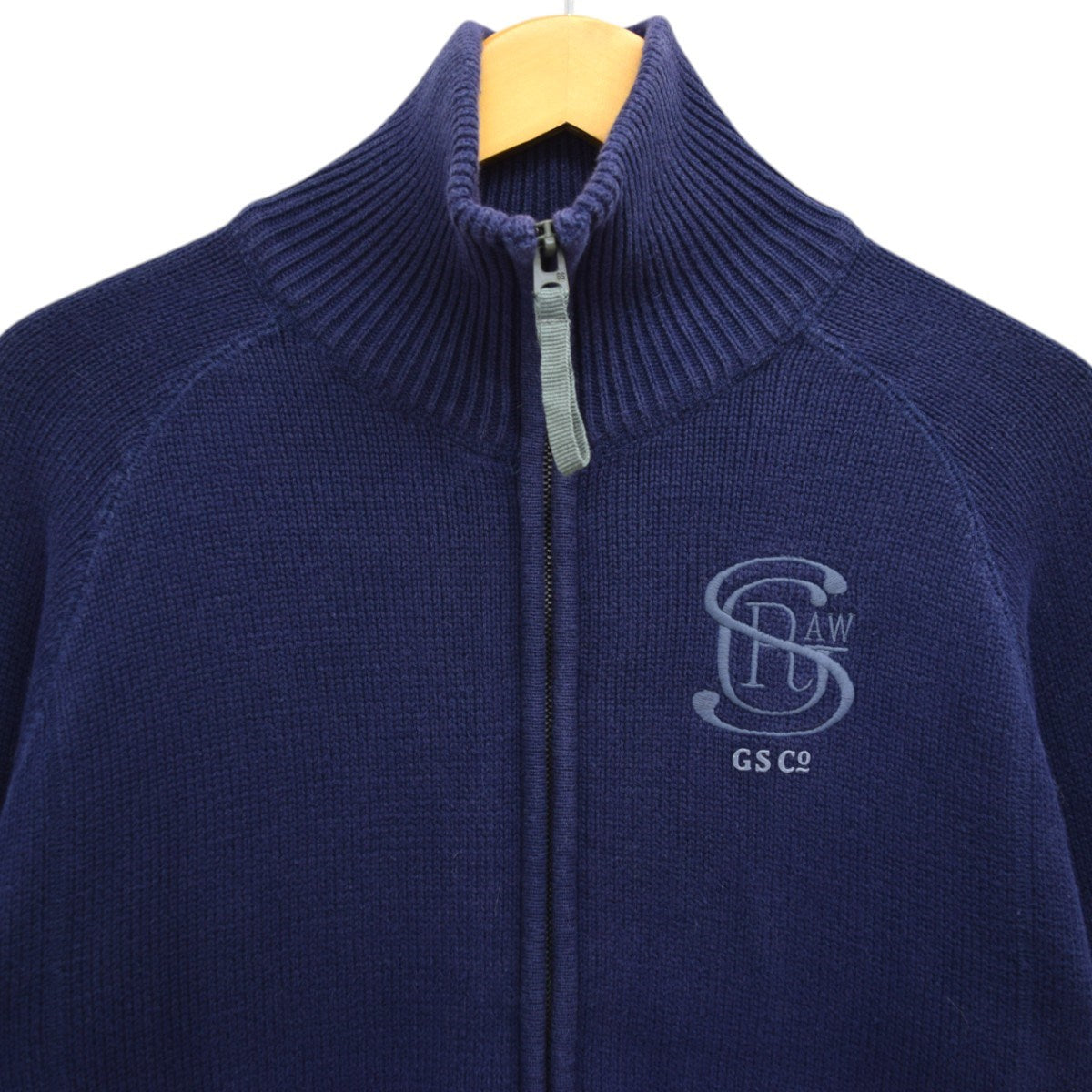ジースター・ロウのCO ZEE VEST KNIT L／S コットンドライバーズニット 86550 2341 3038です。 G-STAR RAW 古着・中古 アウター アイテム