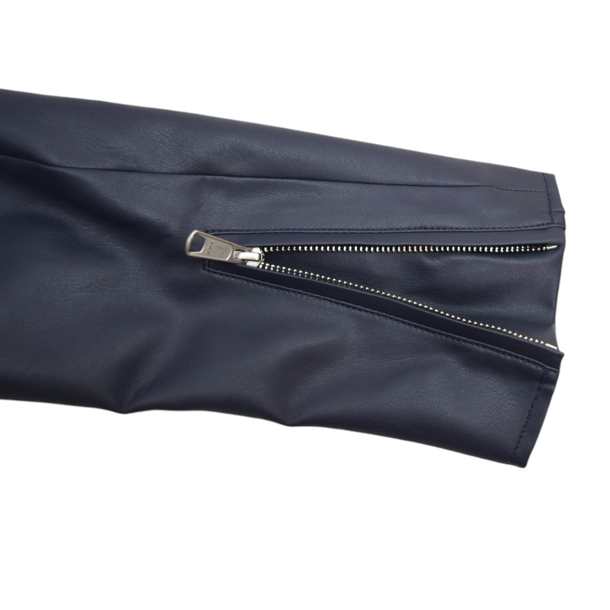 フェイクレザーシングルライダースジャケット