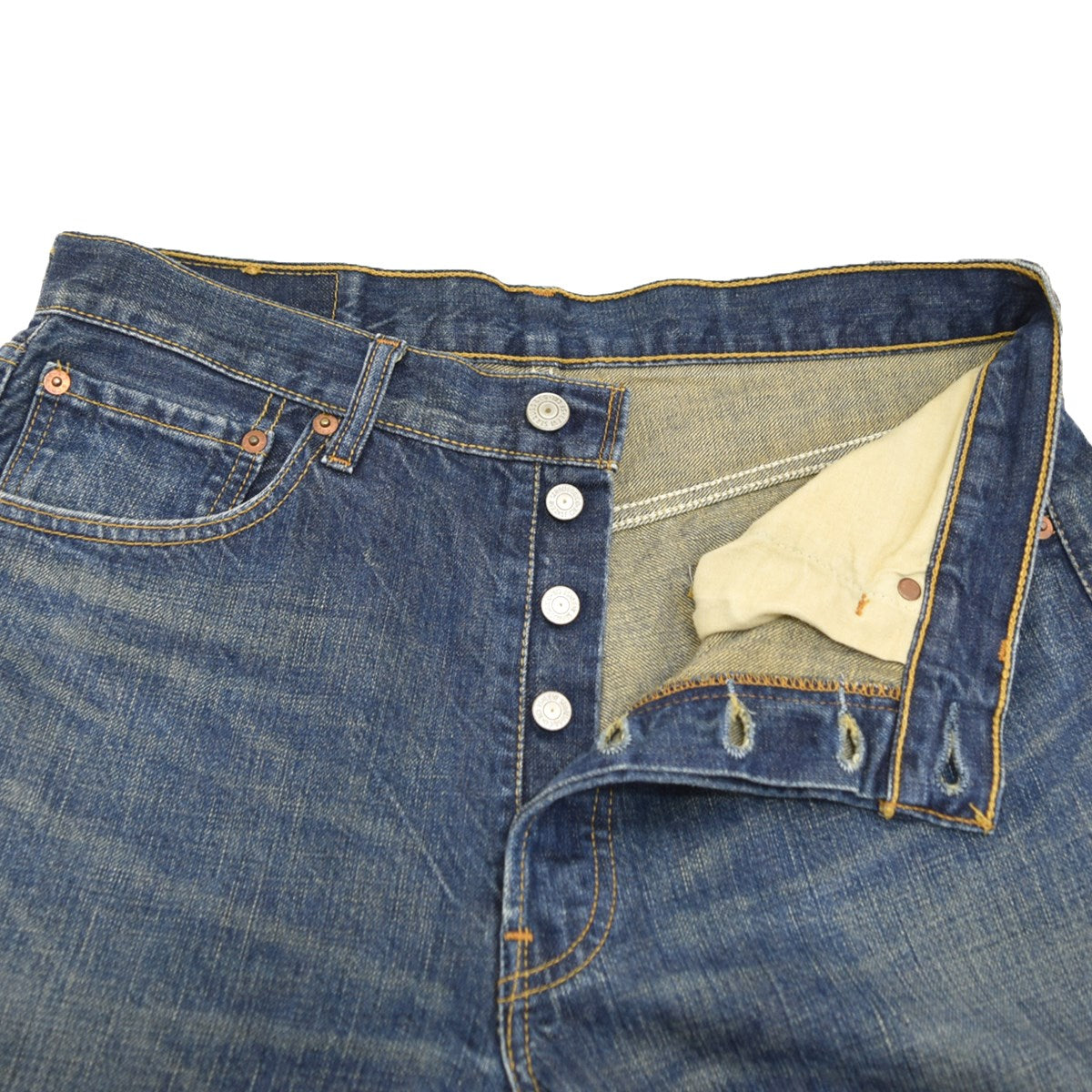501 デニムパンツ04年3月製造 フィリピン製 ボタン裏359刻印501-01