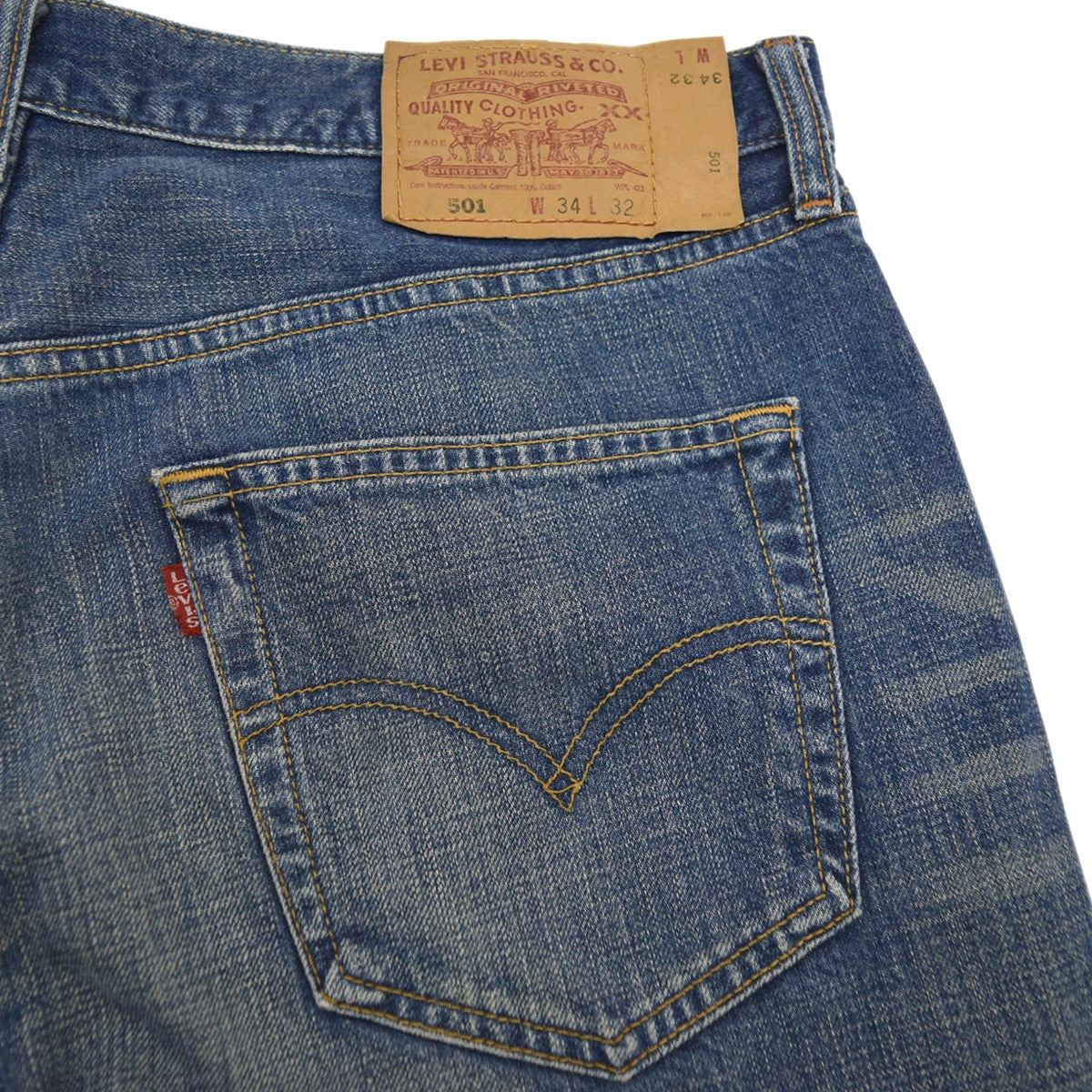 501 デニムパンツ03年1月製造 フィリピン製 ボタン裏359刻印501-0110