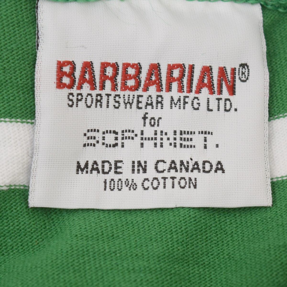 SOPHNET．×BARBARIAN BARBARIAN BORDER TEEボーダーTシャツSOPH-220099 SOPH-220099 グリーン  サイズ M｜【公式】カインドオルオンライン ブランド古着・中古通販【kindal】