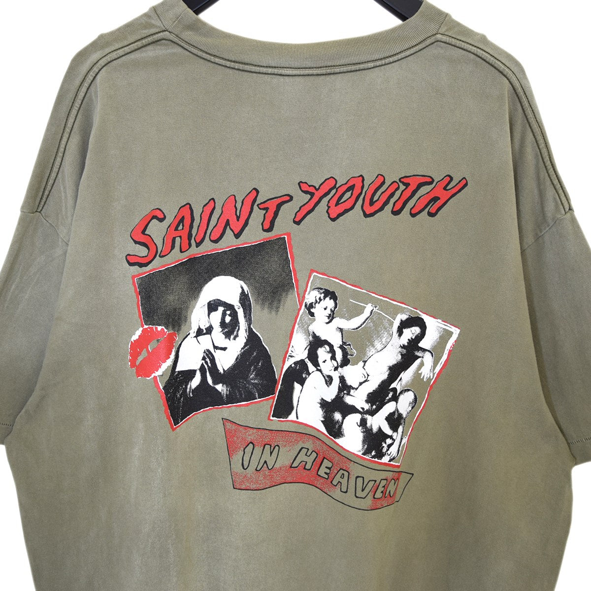 SS TEE／IN HEAVENダメージ加工TシャツSM-S22-0000-024