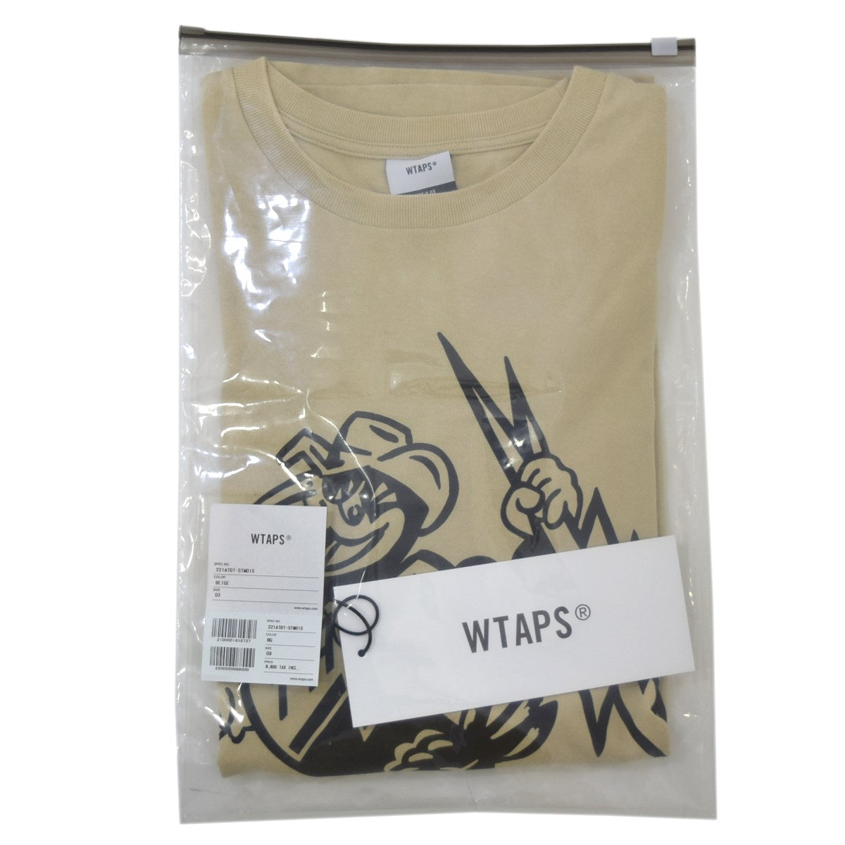 WTAPS(ダブルタップス) MASTER CHIEF／SS／COTTONプリントTシャツ221ATDT-STM01S 221ATDT-STM01S  ベージュ サイズ 03｜【公式】カインドオルオンライン ブランド古着・中古通販【kindal】