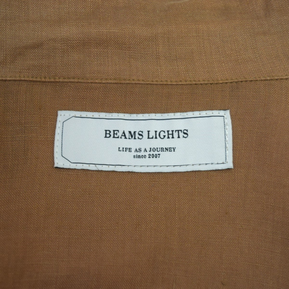 BEAMS Lights リネンショップコート 古着・中古-5枚目のアイテム画像
