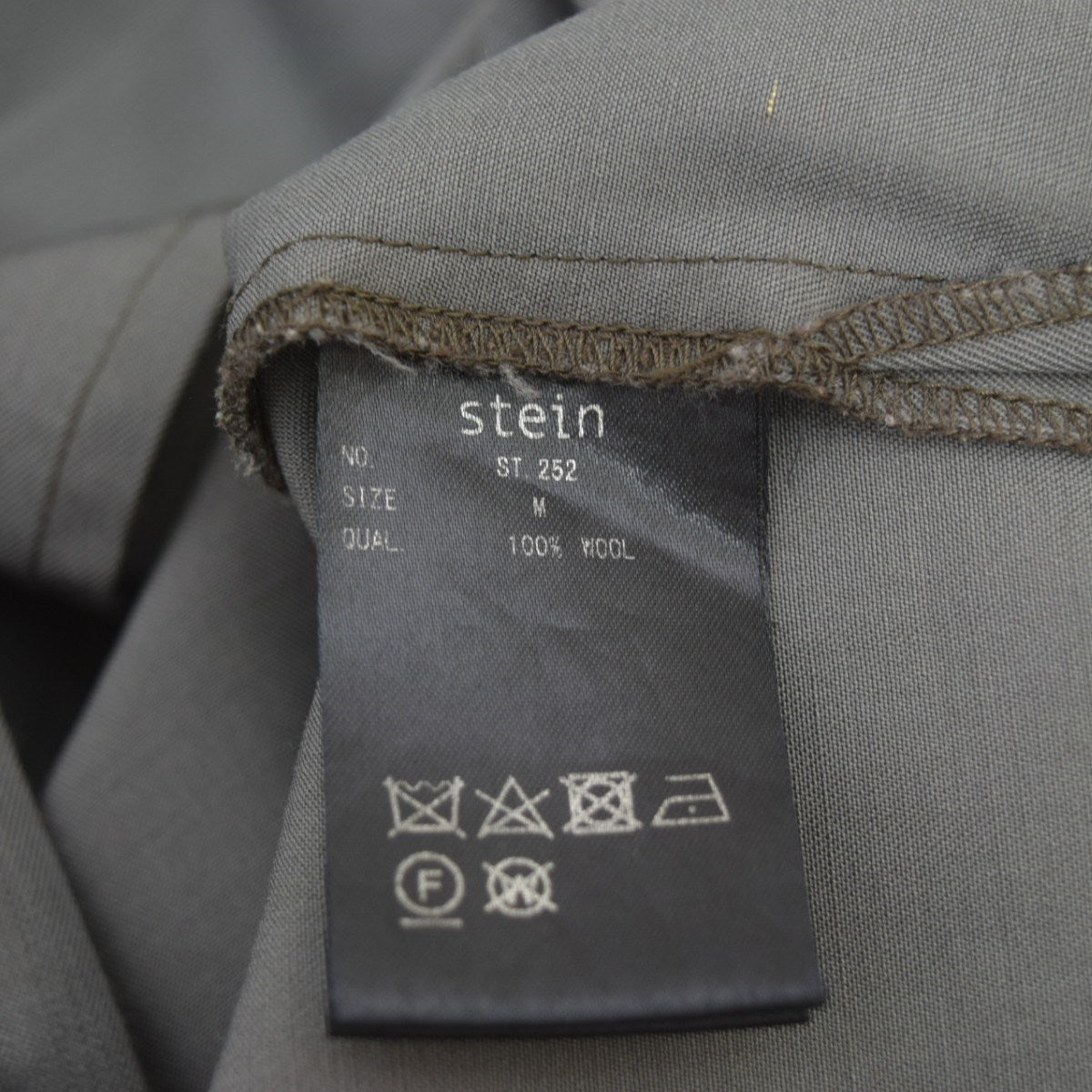 (じゅん様)wool gabardine ss shirt stein(シュタイン) WOOL GABARDINE DOWN PATTERN SS SHIRT