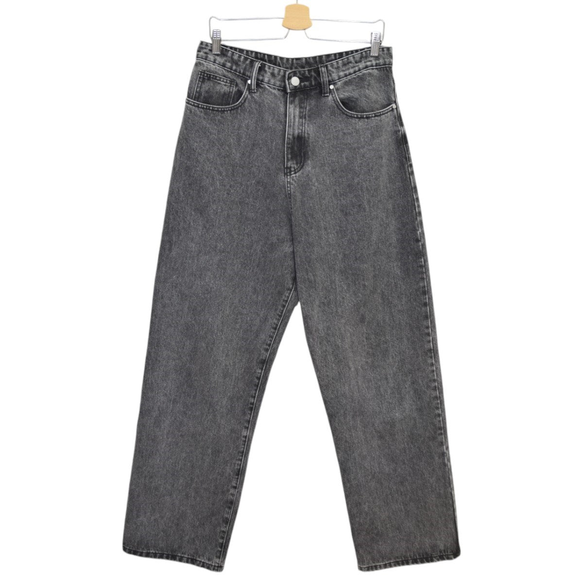 LAX BAGGY DENIM FADED BLACKバギーデニム パンツ