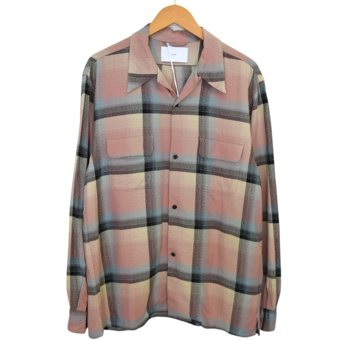 SUGARHILL(シュガーヒル) RAYON OMBRE PLAID OPEN COLLER BLOUSEオンブレ オープンカラーシャツ2441000507  2441000507 ＰＩＮＫ ＯＭＢＲＥ サイズ 2｜【公式】カインドオルオンライン ブランド古着・中古通販【kindal】