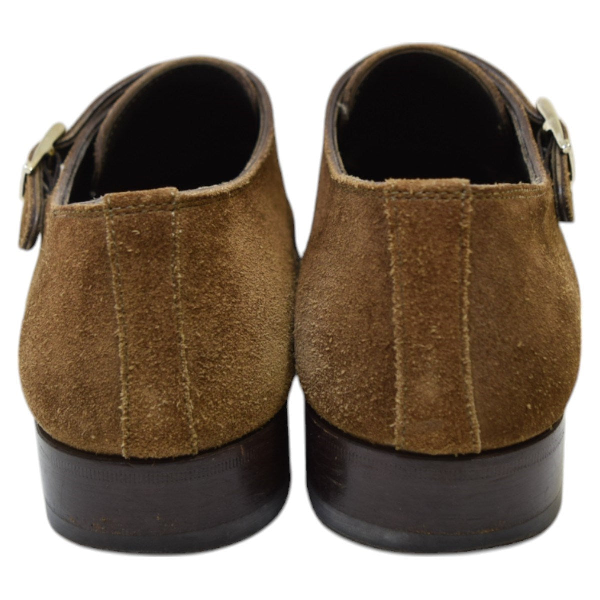 Santoni×BEAMS F スエードダブルモンクストラップシューズの古着・中古アイテム