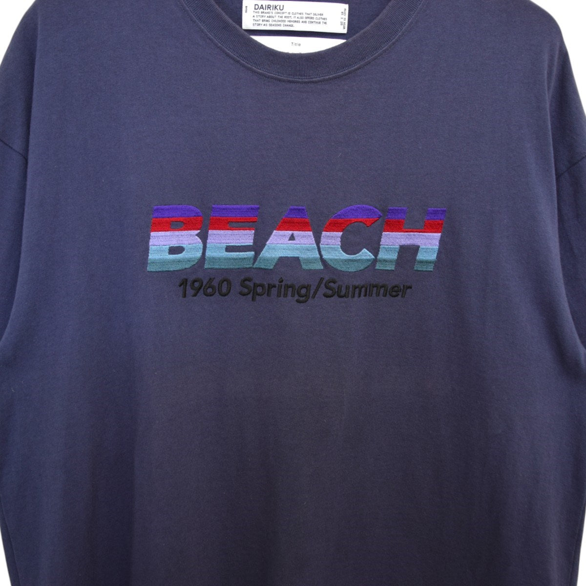 DAIRIKU(ダイリク) Beach Half Sleeve Teeウォッシュ加工Tシャツ