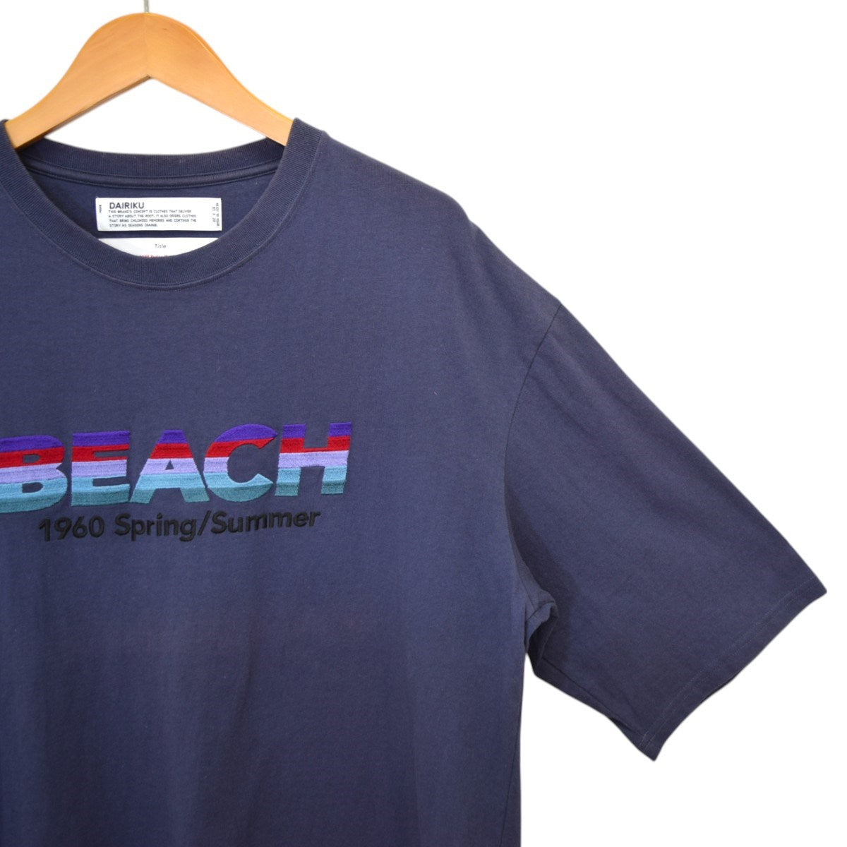 DAIRIKU(ダイリク) Beach Half Sleeve Teeウォッシュ加工Tシャツ