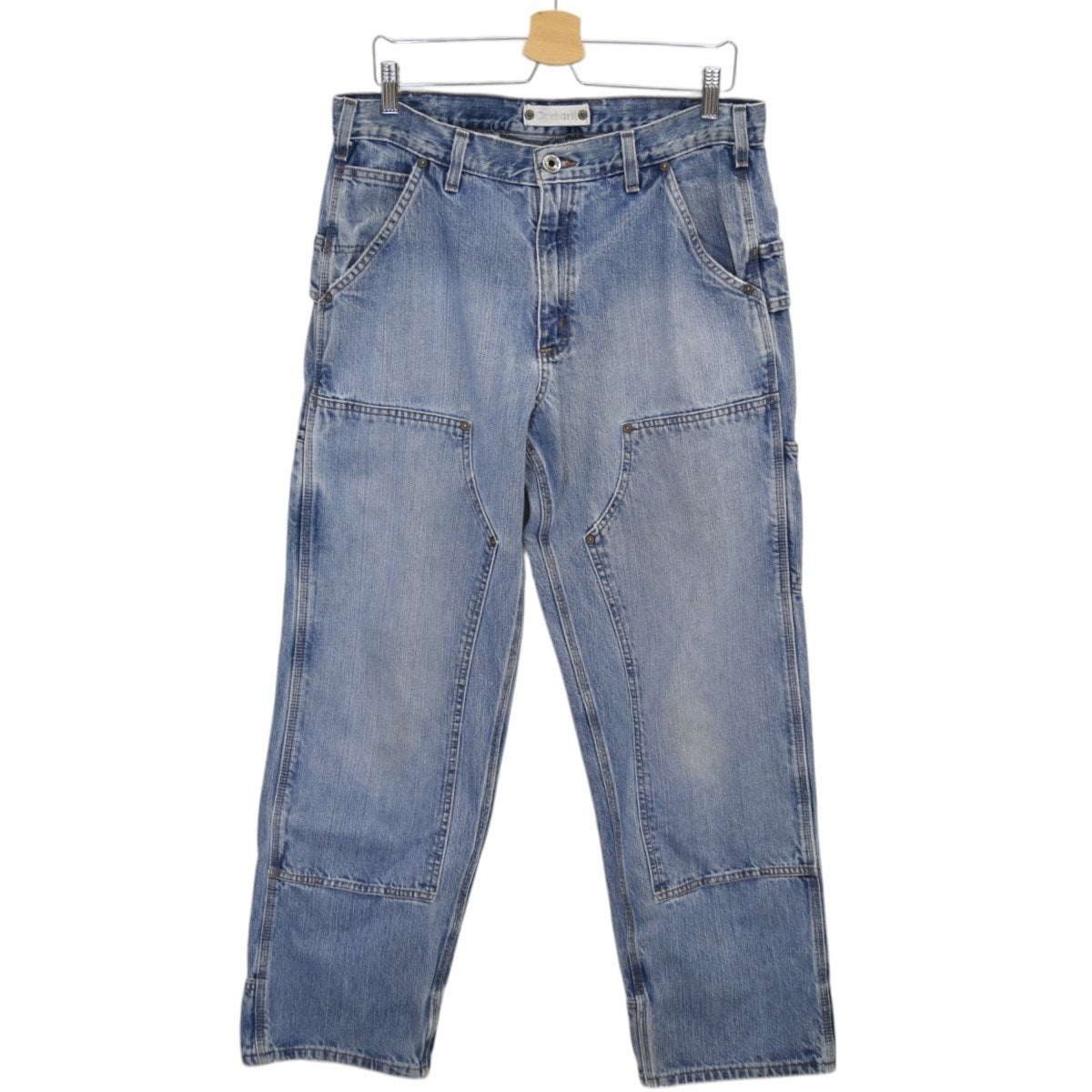 カーハートのダブルニーデニムパンツ Dungaree Fit 00Sヴィンテージです。 CarHartt ボトムス 古着・中古アイテム