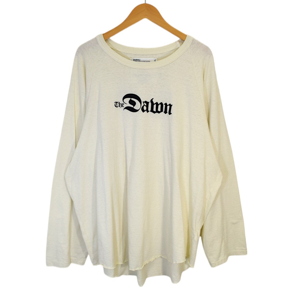 ダイリクのThe Dawn Big Raglan Tour Tee ロングスリーブカットソー 23AW C-7です。 DAIRIKU 古着・中古 トップス アイテム