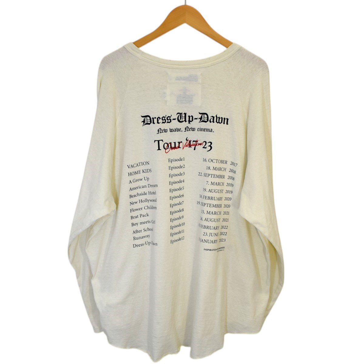 ダイリクのThe Dawn Big Raglan Tour Tee ロングスリーブカットソー 23AW C-7です。 DAIRIKU 古着・中古 トップス アイテム