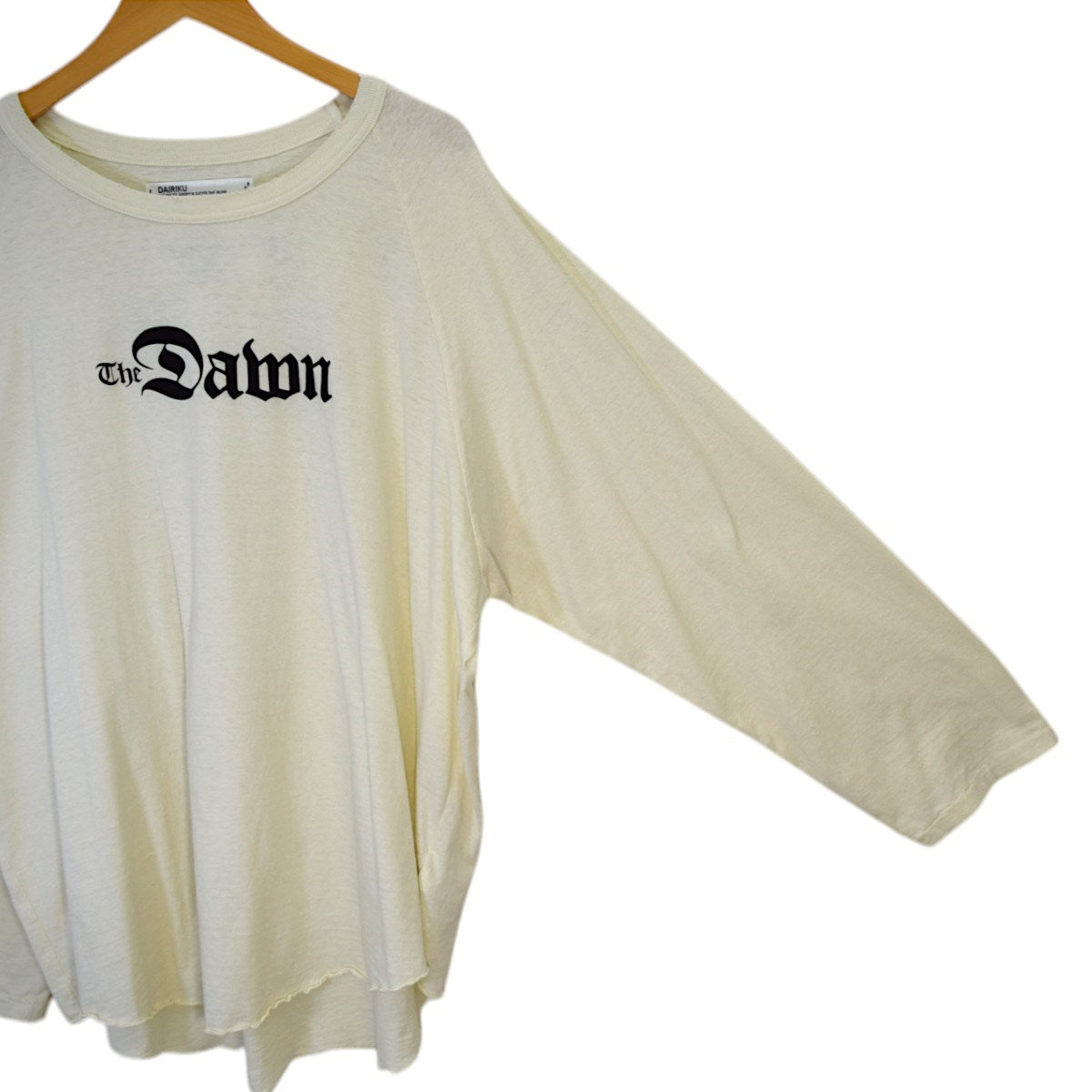 ダイリクのThe Dawn Big Raglan Tour Tee ロングスリーブカットソー 23AW C-7です。 DAIRIKU 古着・中古 トップス アイテム