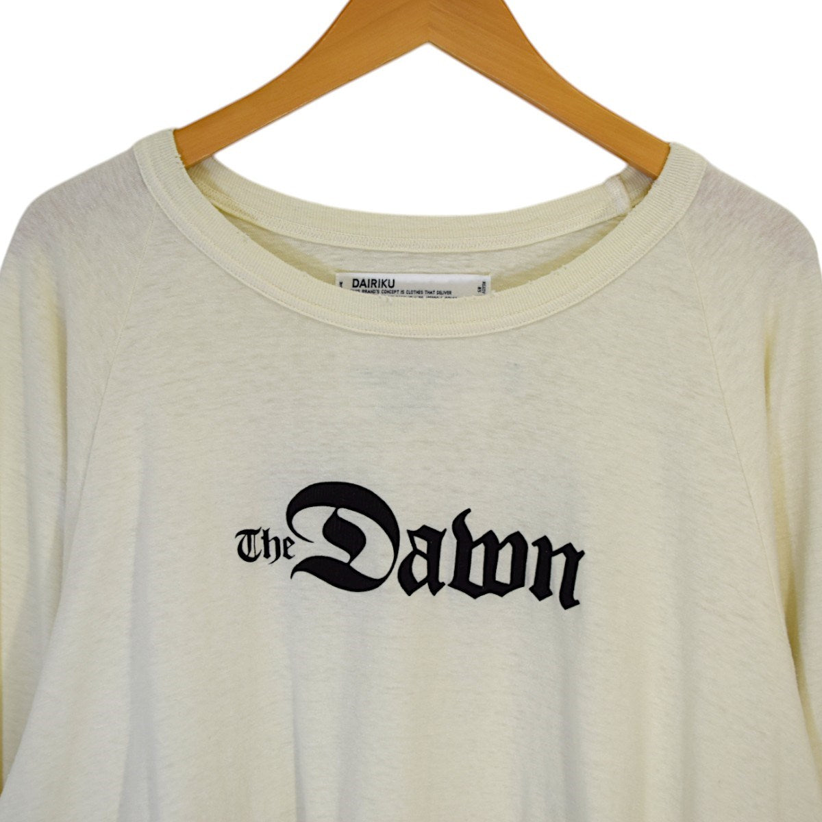 ダイリクのThe Dawn Big Raglan Tour Tee ロングスリーブカットソー 23AW C-7です。 DAIRIKU 古着・中古 トップス アイテム