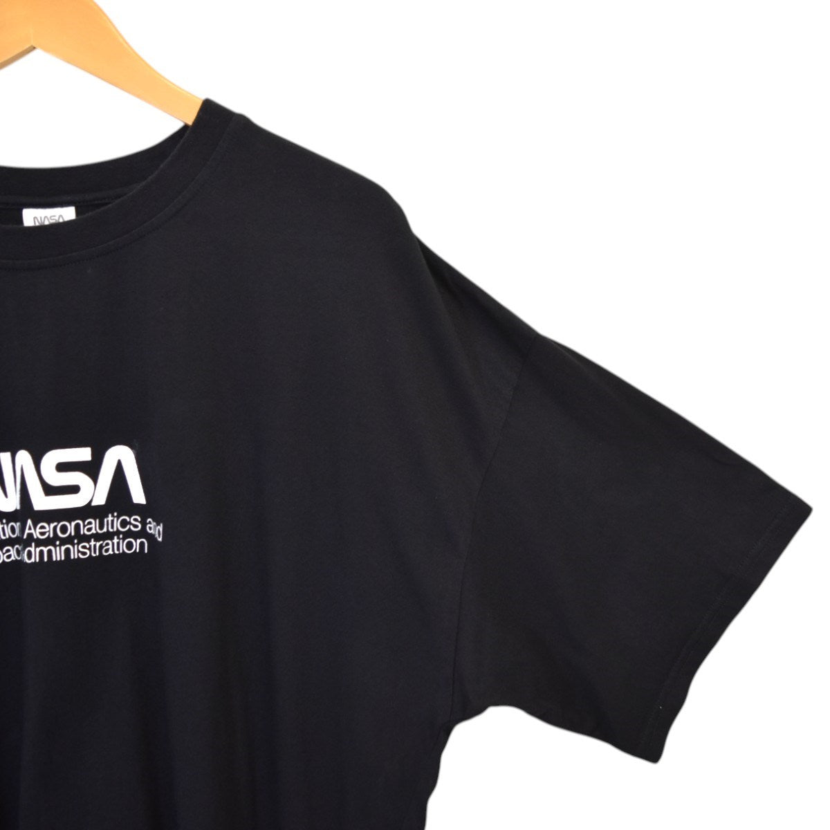 【新品 未使用】JUMPONE JUMPプリント ブラック Tシャツ NASA×MONKEY TIME LOGO TEEロゴプリントTシャツ ブラック サイズ