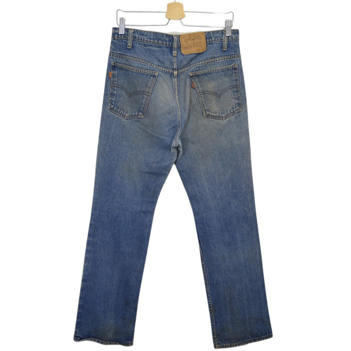 80s USA製 Levi's リーバイス 517 デニムパンツ 裏ボタン575 Levi's リーバイス 80s VINTAGE 517 ZIP オレンジタブ ボタン裏