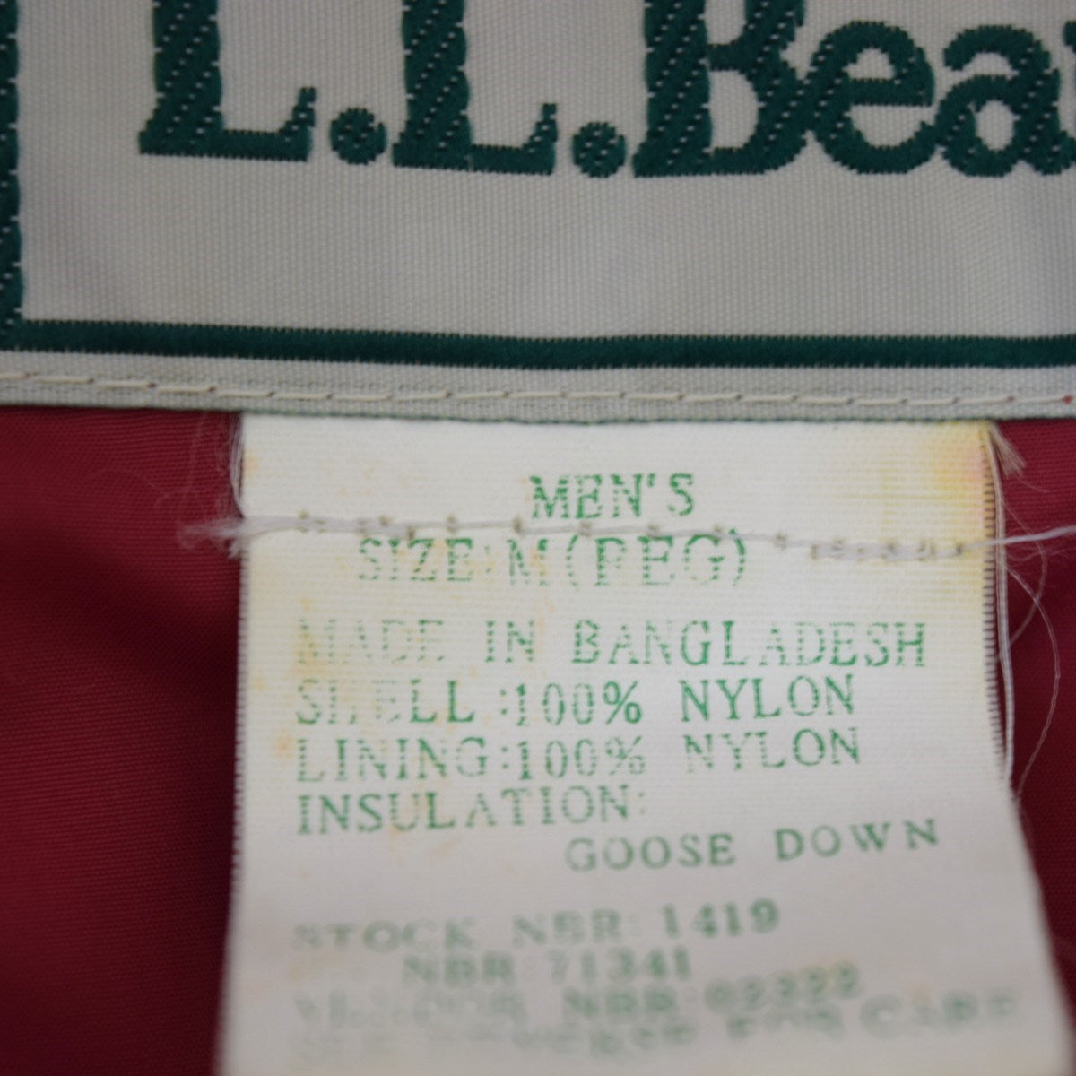 L．L．Bean(エルエルビーン) グースダウンベスト 80-90Sヴィンテージ