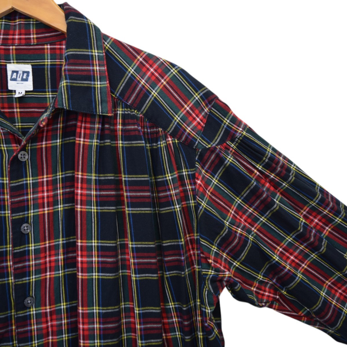 AiE(エーアイイー) Painter Shirtタータンチェックオープン