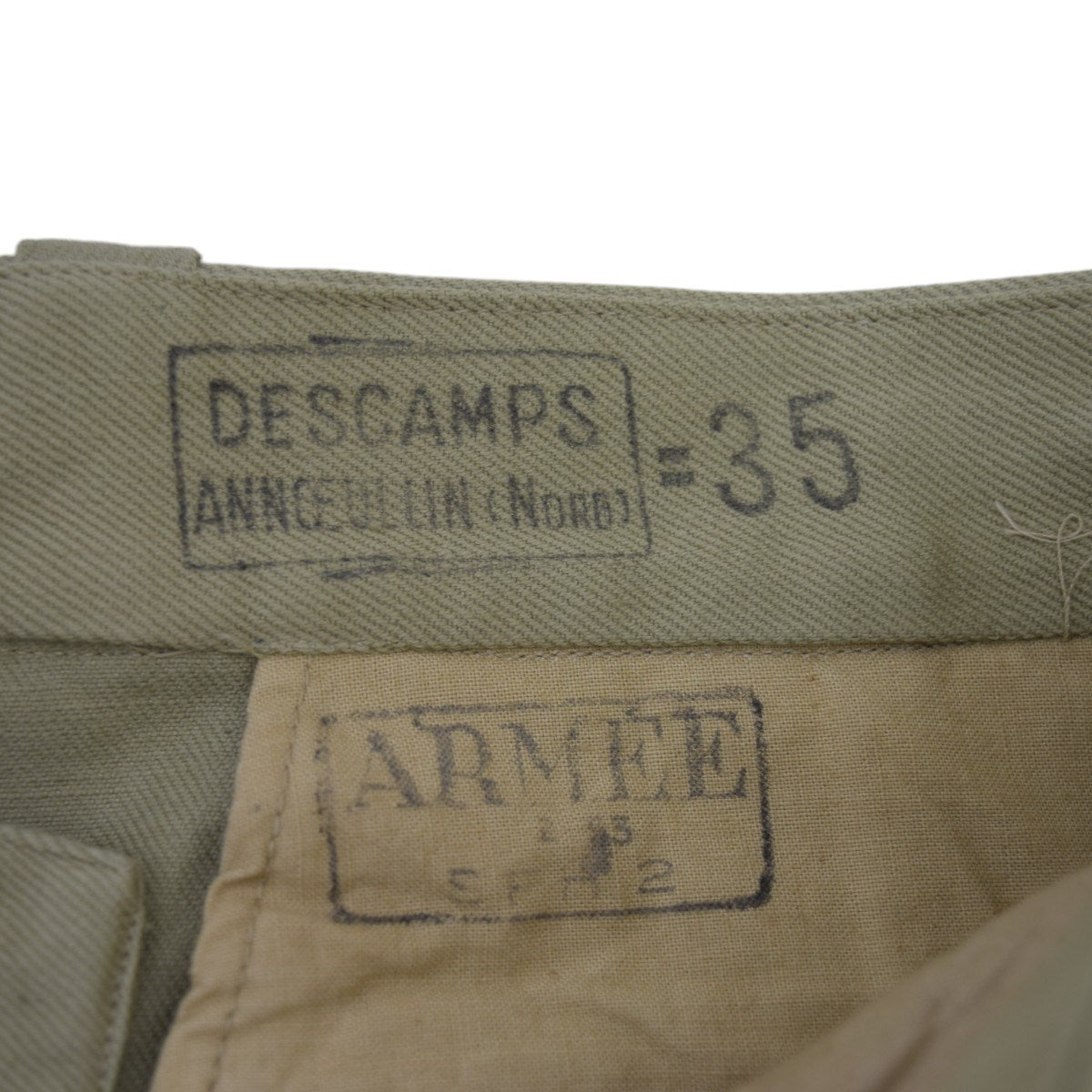 フランス軍 M52 サイズ35 French Army M52 Chino Trousers Late Size 35 | U