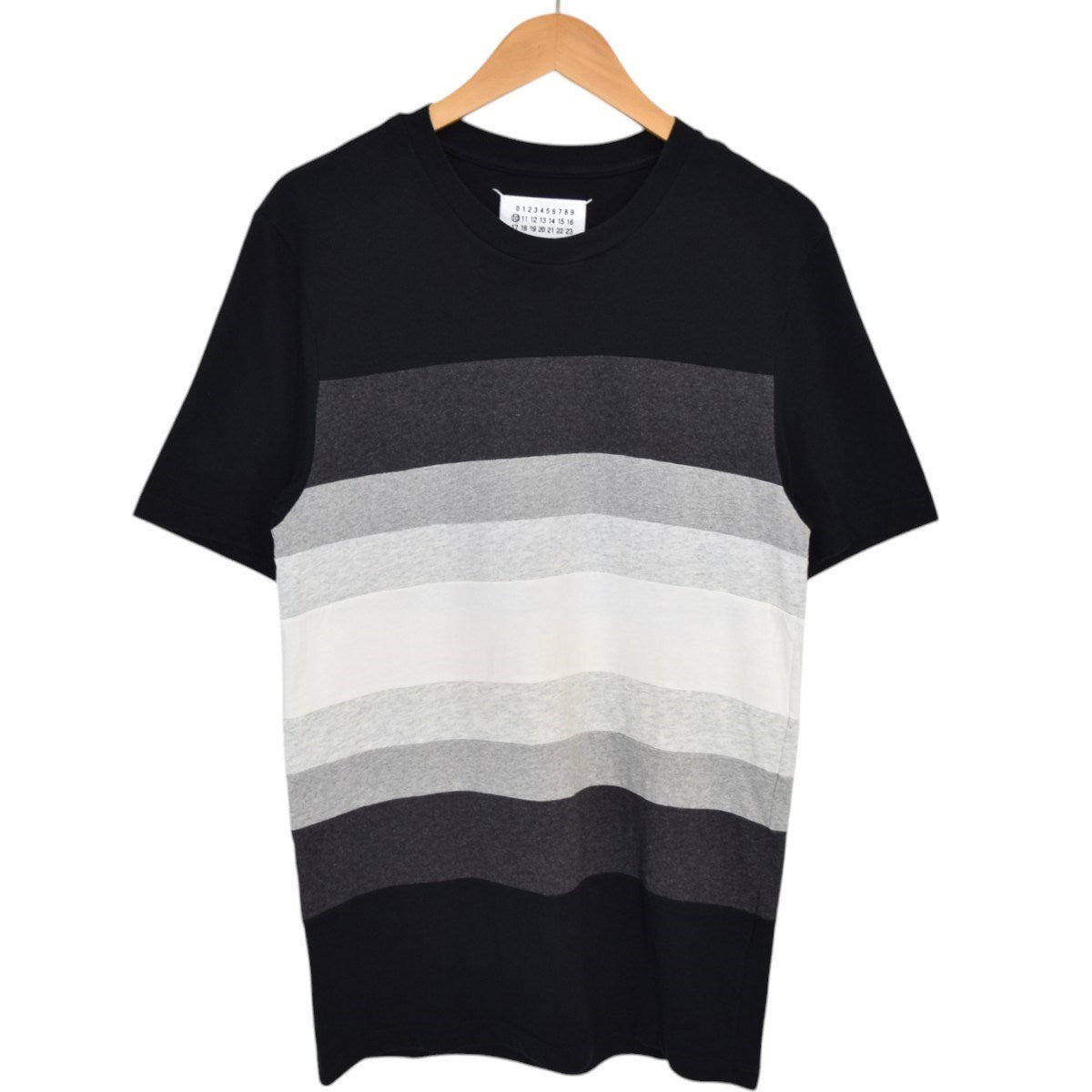 Martin Margiela 立体グラデーションデザインTシャツ ここのえタグ 2007SS 本人期 古着・中古-1枚目のアイテム画像