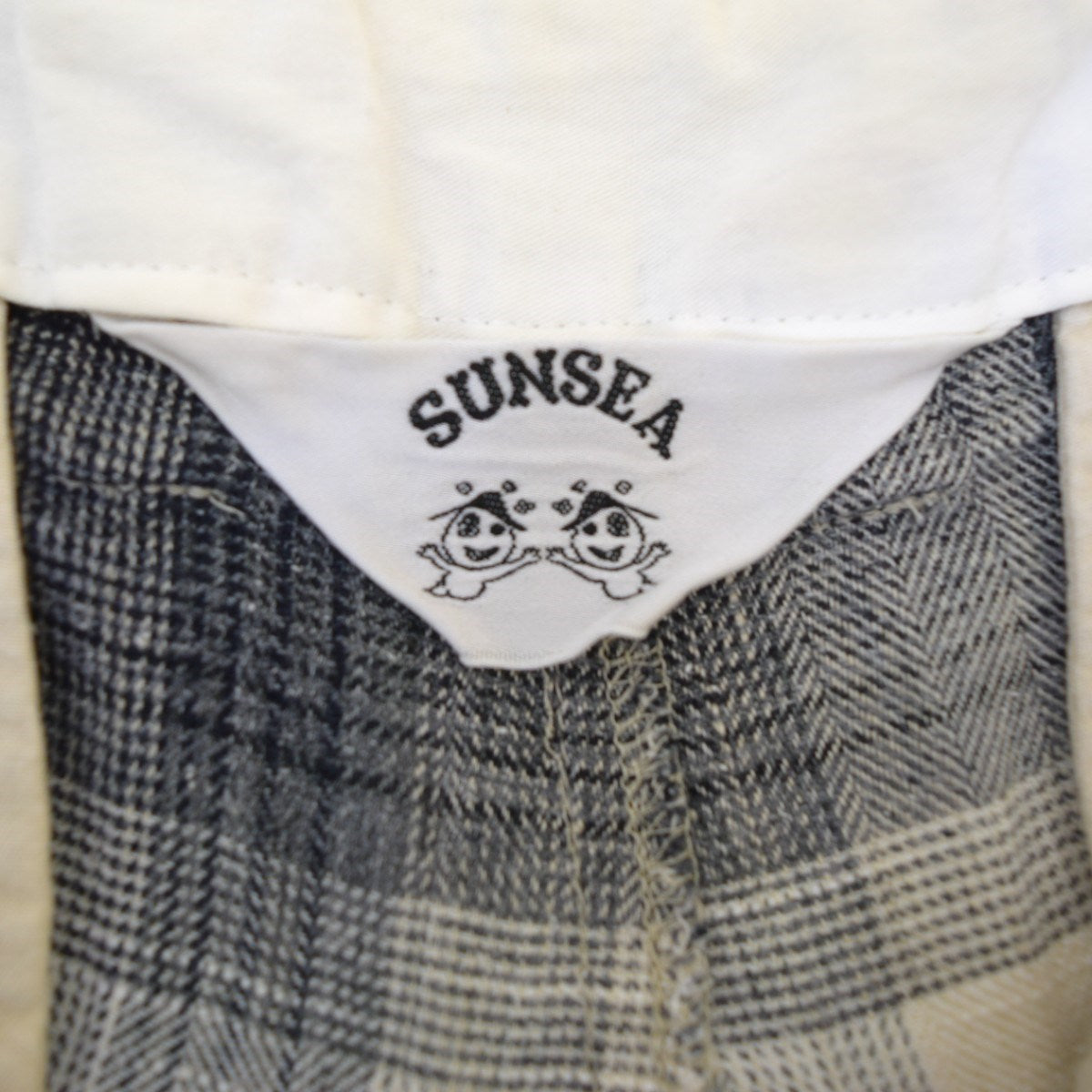 SUNSEA(サンシー) リネンシルクチェックショートパンツSNS-14S40
