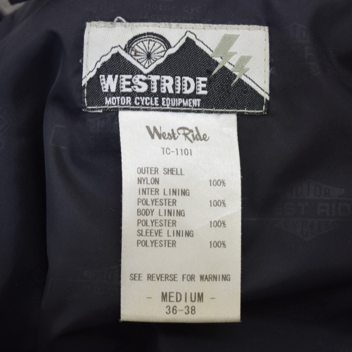 WEST RIDE MOUNTAIN RIDERS JACKETマウンテンライダースジャケット マウンテンパーカーTC-1101 古着・中古-9枚目のアイテム画像