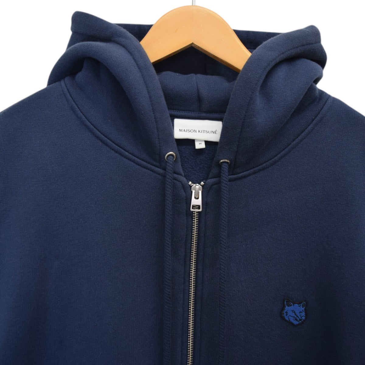 MAISON KITSUNE ボールドフォックスヘッドパッチコンフォートジップフーディー ジップパーカーLM00704KM0307 古着・中古-4枚目のアイテム画像
