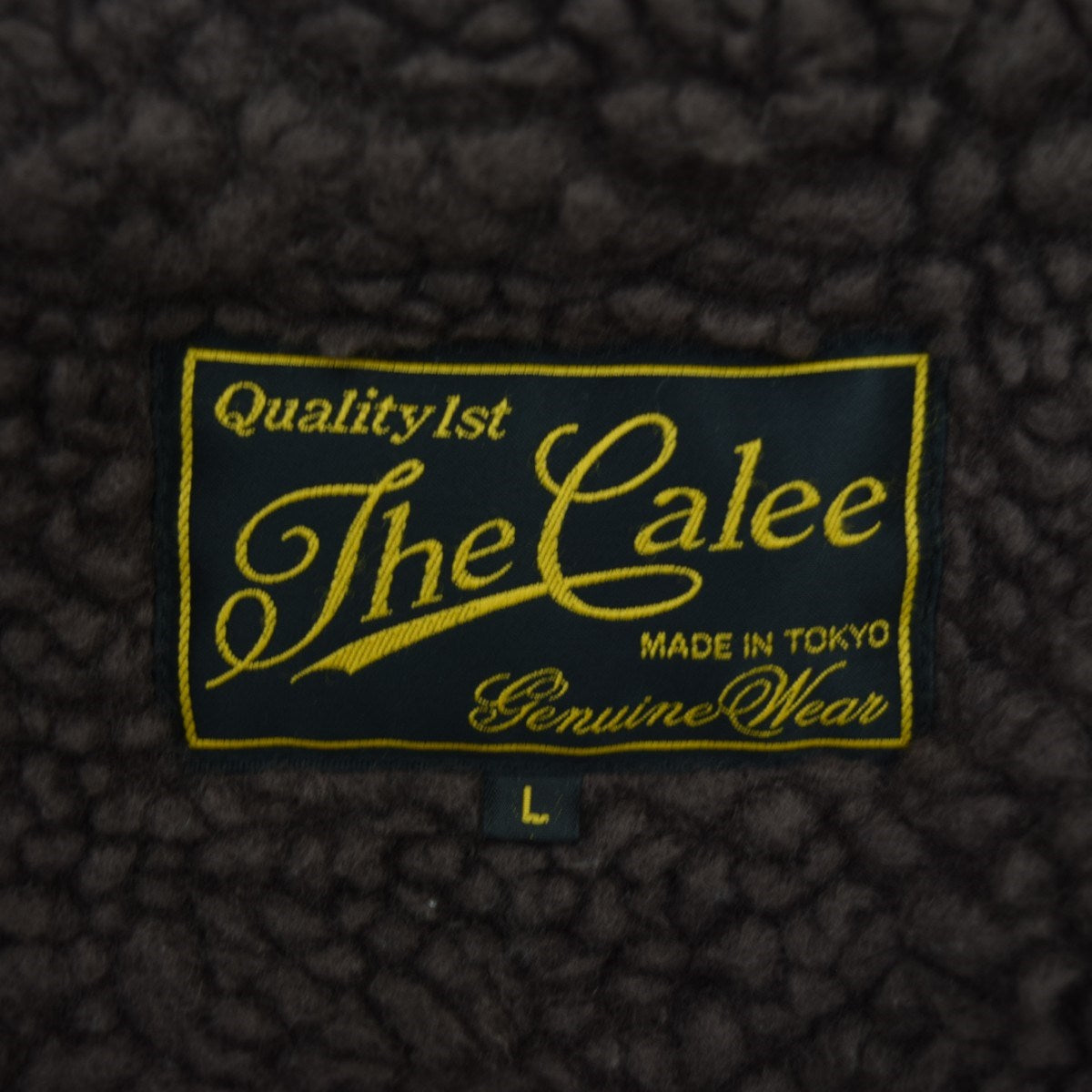 CALEE(キャリー) コーデュロイランチジャケット ブラック